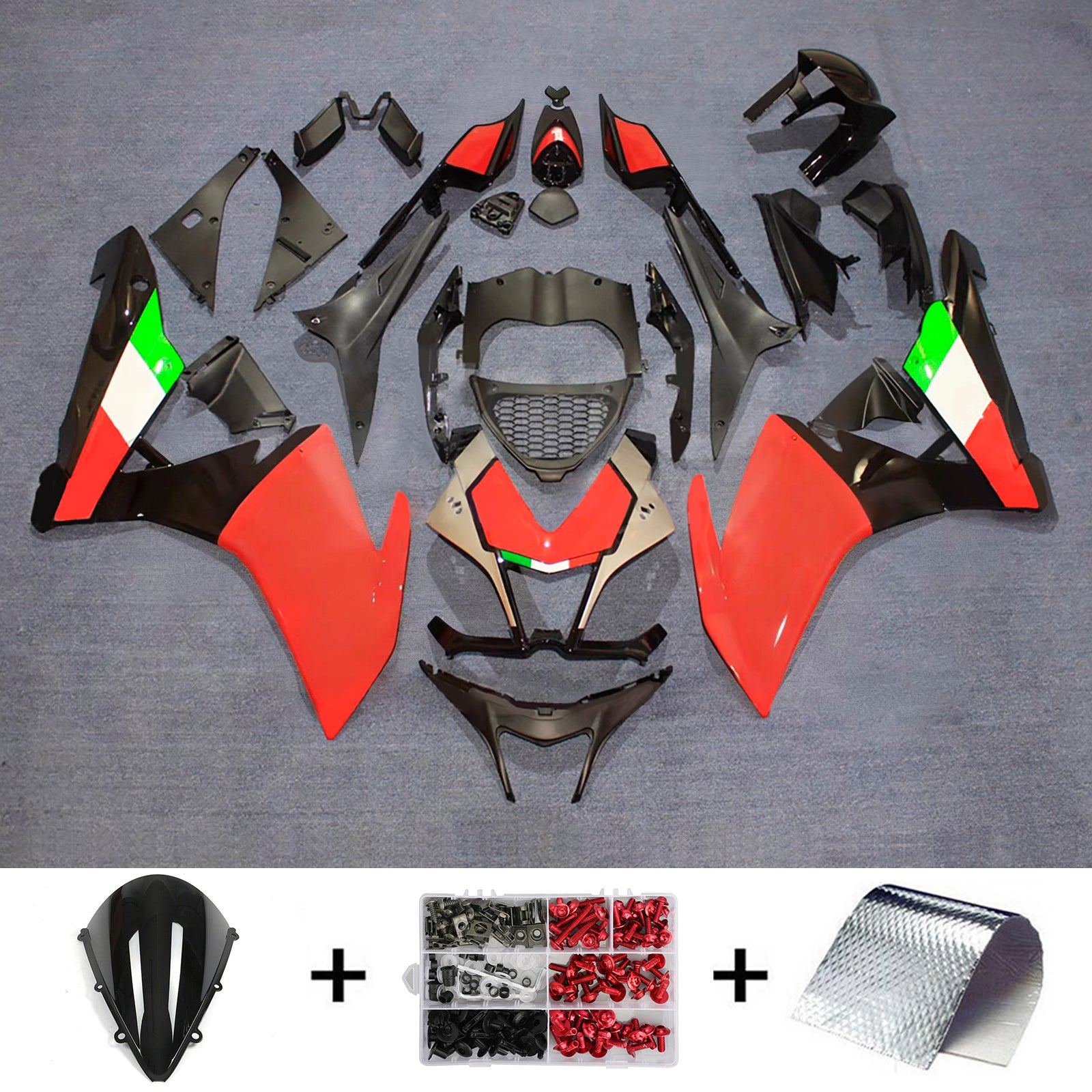 Kit de carénage d'injection Aprilia RSV4 1000 2009-2015 Carrosserie Plastique ABS