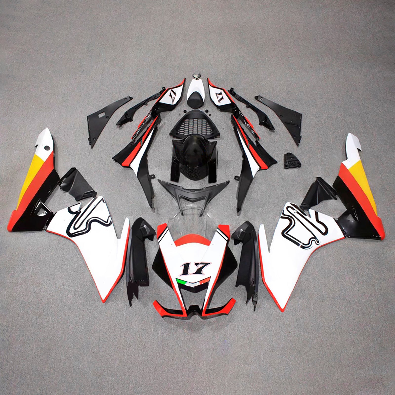 Kit de carénage d'injection Aprilia RSV4 1000 2009-2015 Carrosserie Plastique ABS
