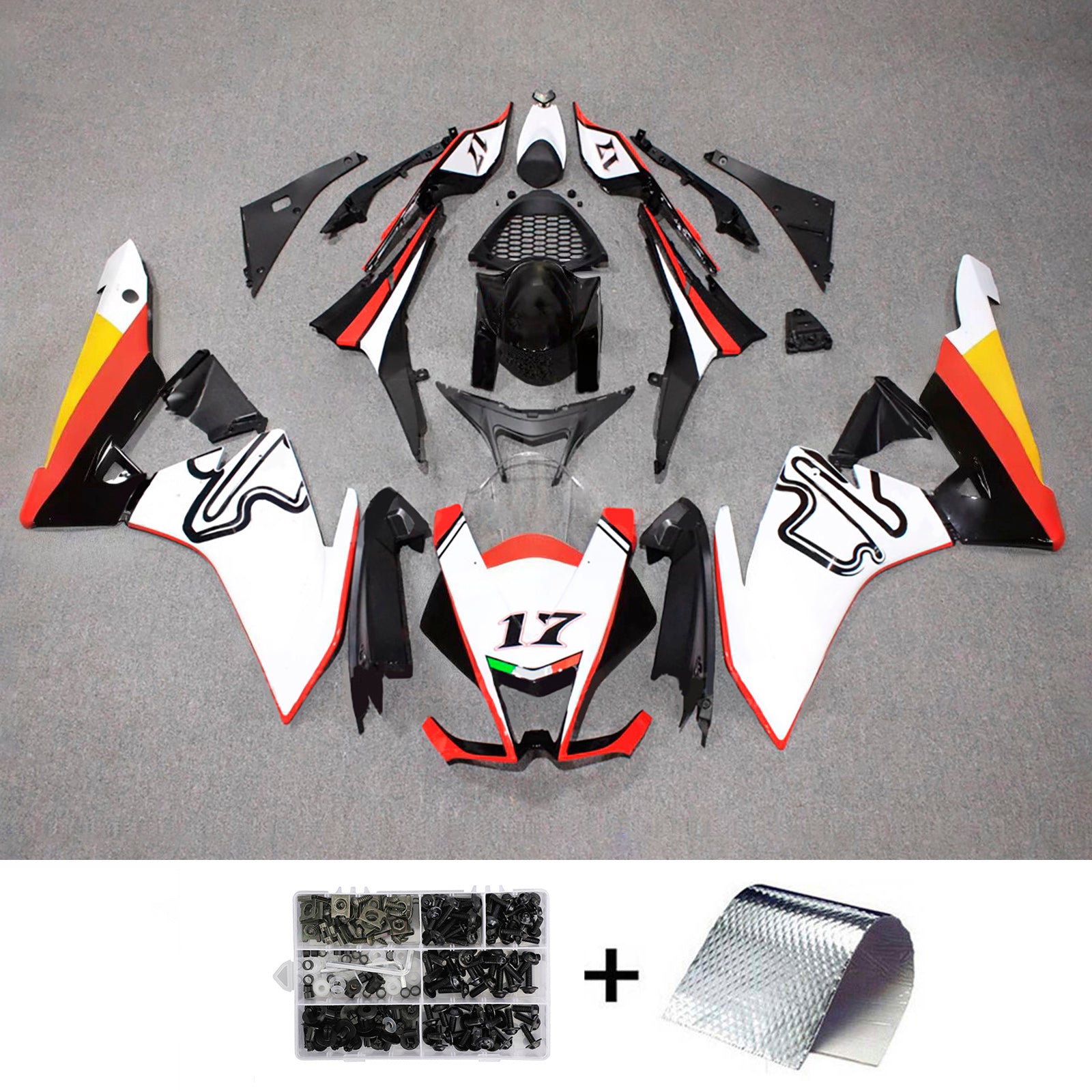 Kit de carénage d'injection Aprilia RSV4 1000 2009-2015 Carrosserie Plastique ABS