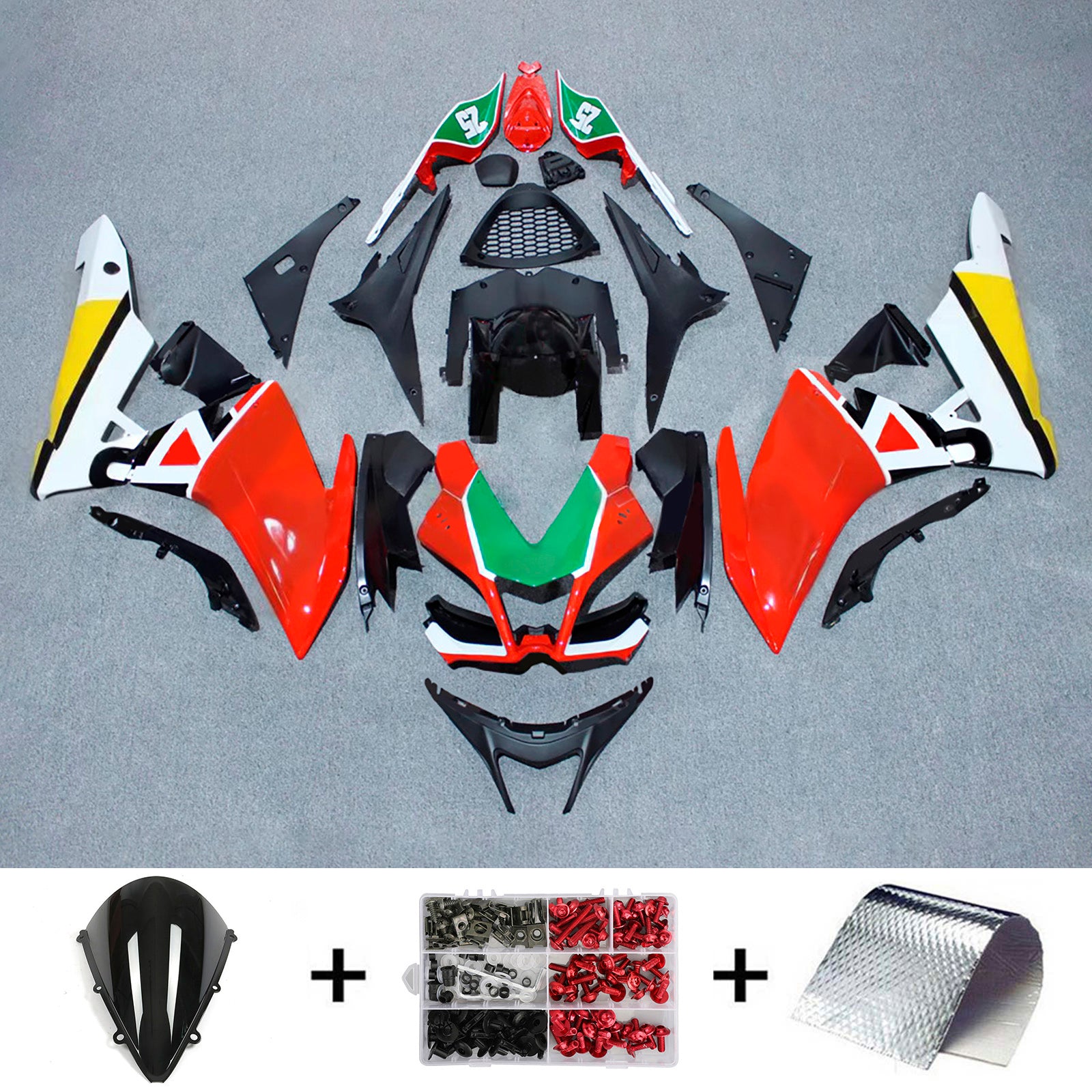 Kit de carénage d'injection Aprilia RSV4 1000 2009-2015 Carrosserie Plastique ABS