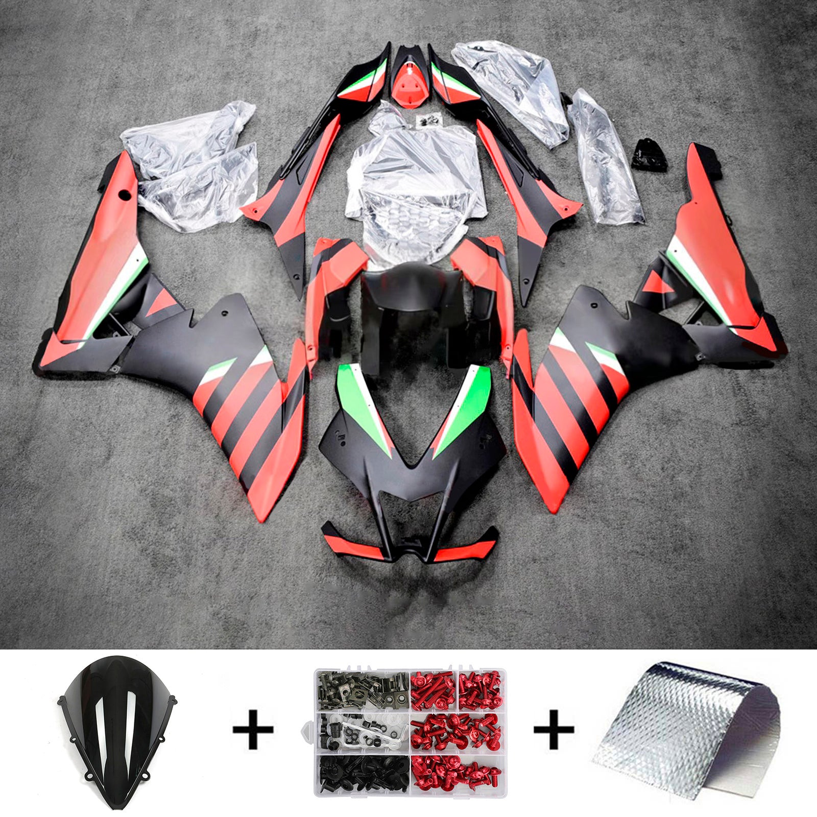 Kit de carénage d'injection Aprilia RSV4 1000 2009-2015 Carrosserie Plastique ABS