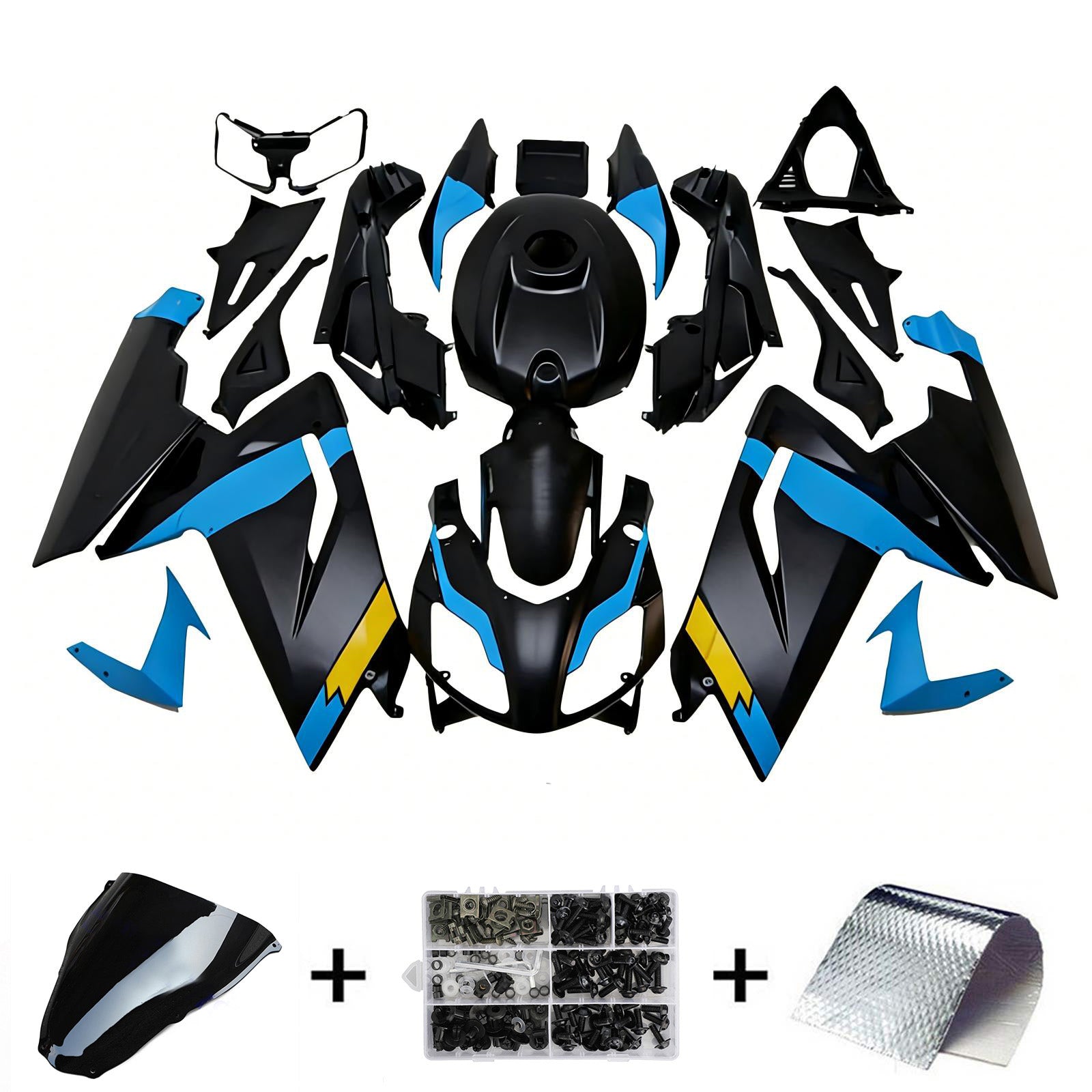 Amotopart Aprilia RS125 2006-2011 Kit Carénage Carrosserie Plastique ABS