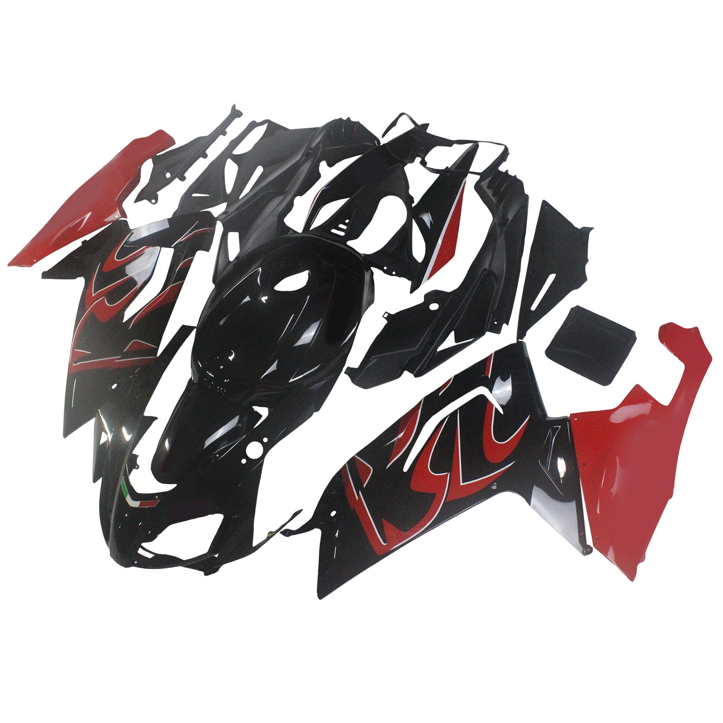 Amotopart Aprilia RS125 2006-2011 Kit Carénage Carrosserie Plastique ABS