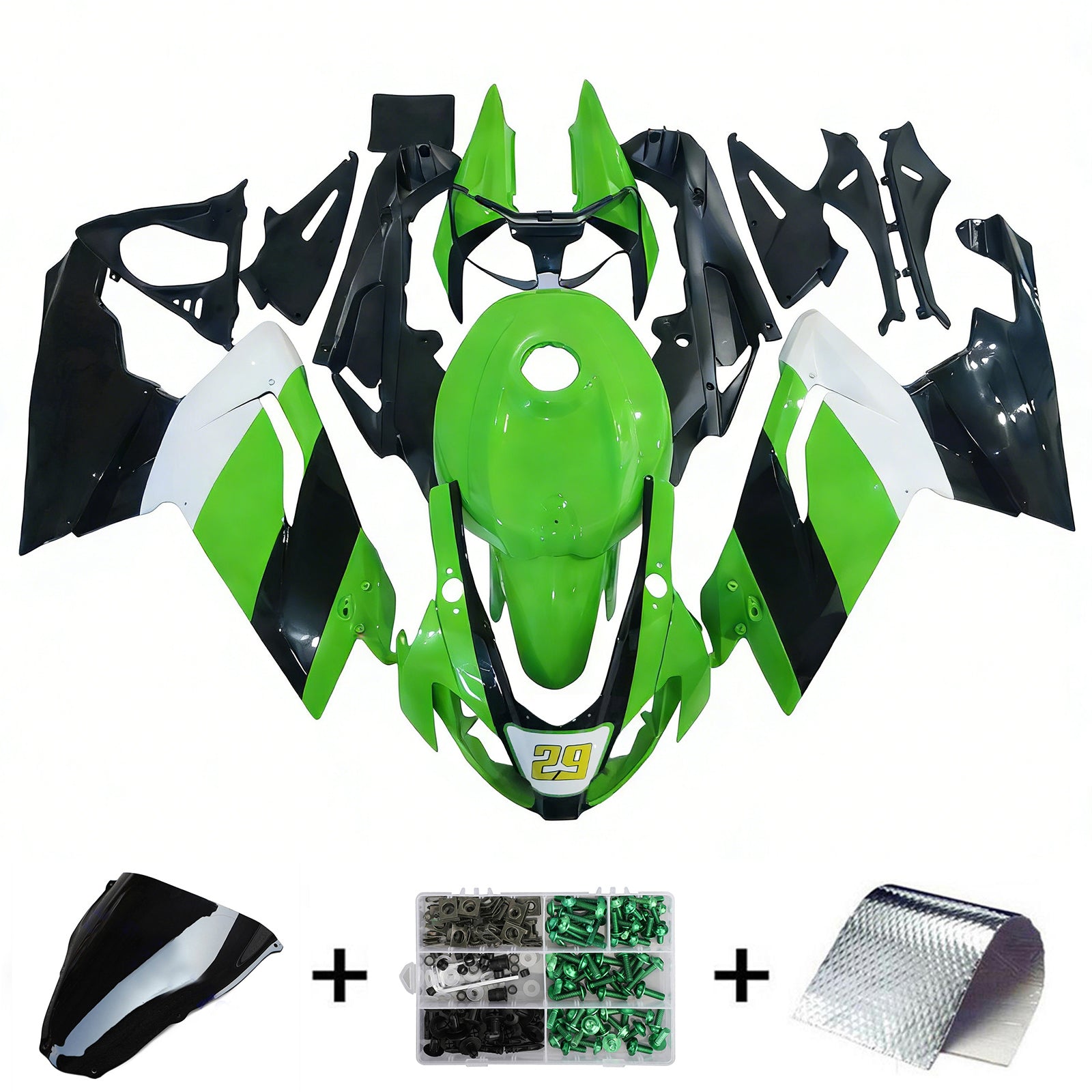 Amotopart Aprilia RS125 2006-2011 Kit Carénage Carrosserie Plastique ABS