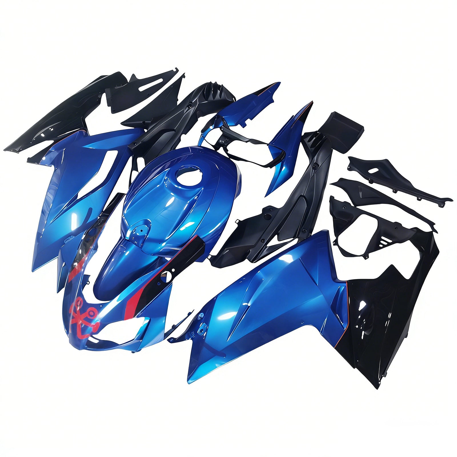 Amotopart Aprilia RS125 2006-2011 Kit Carénage Carrosserie Plastique ABS