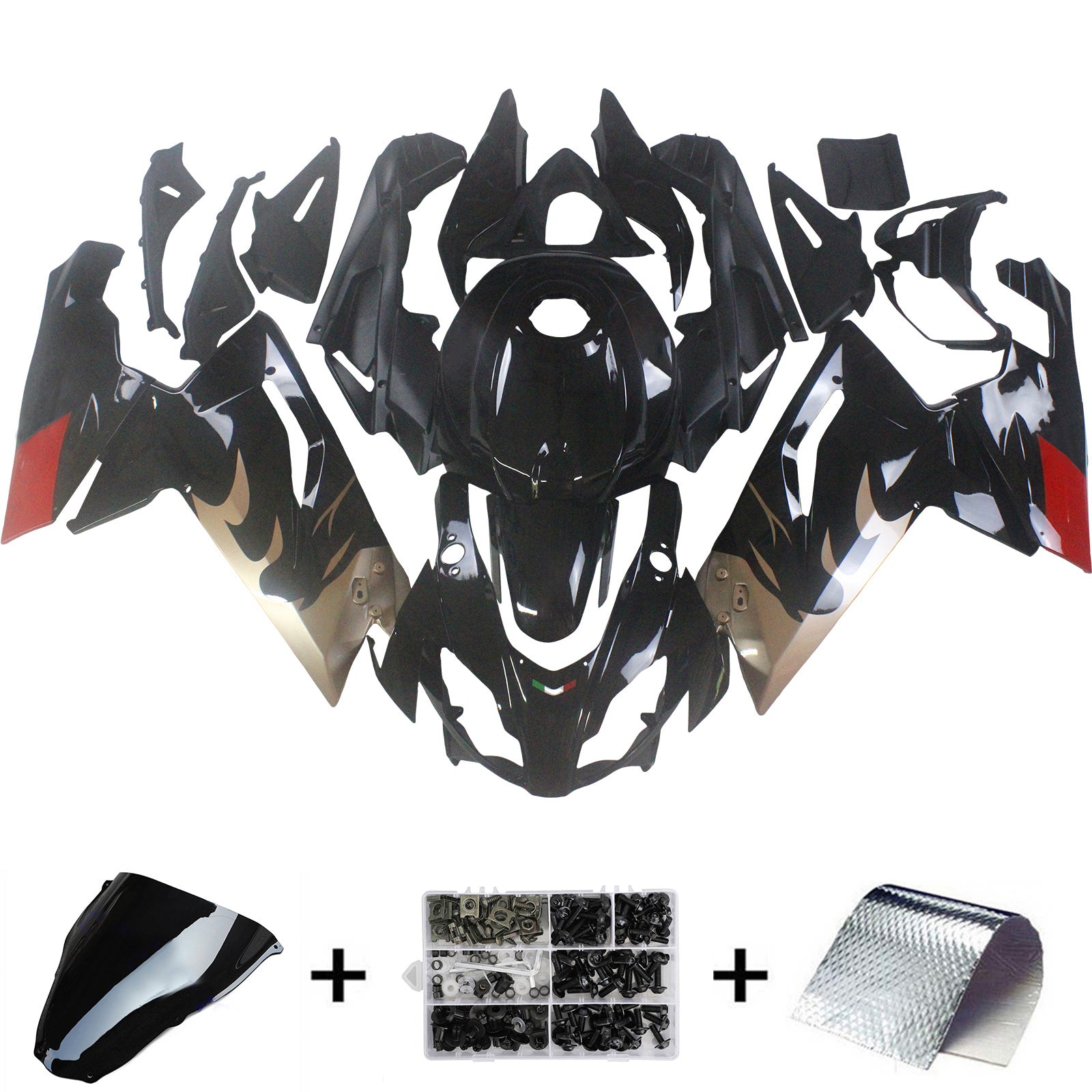 Amotopart Aprilia RS125 2006-2011 Zestaw z tworzywa sztucznego