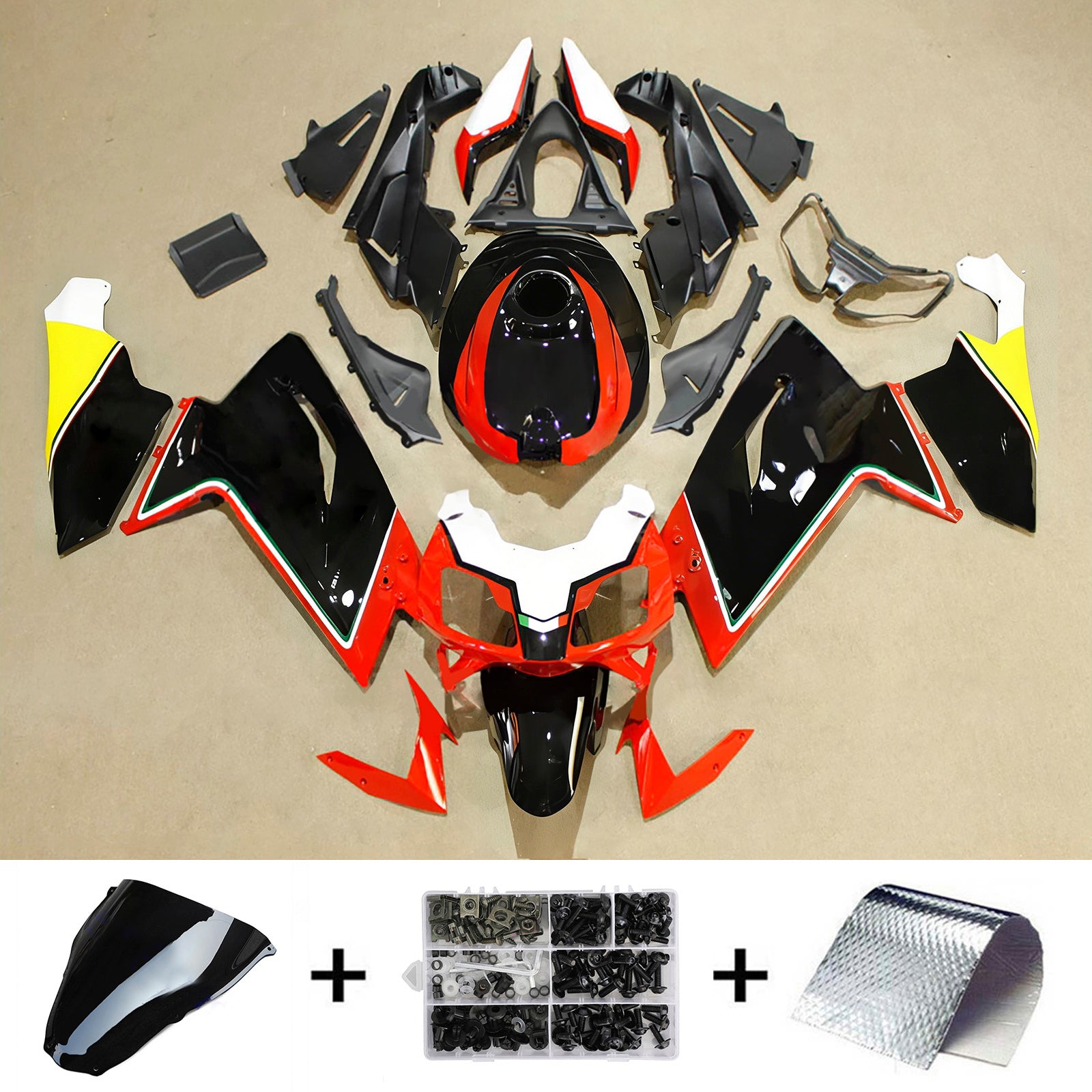 Kit de carénage d'injection Aprilia RS125 2006-2011 Carrosserie Plastique ABS