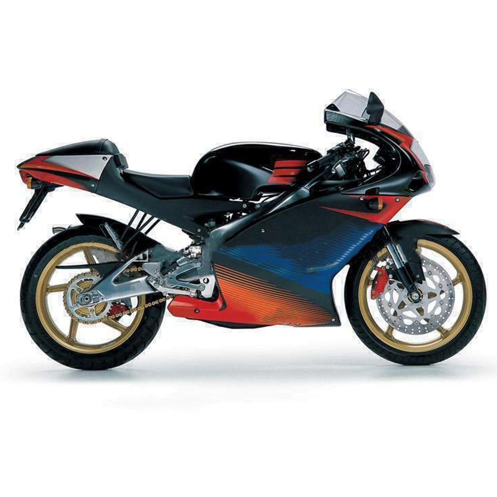 Amotopart Aprilia RS125 2000-2005 Kit Carénage Carrosserie Plastique ABS