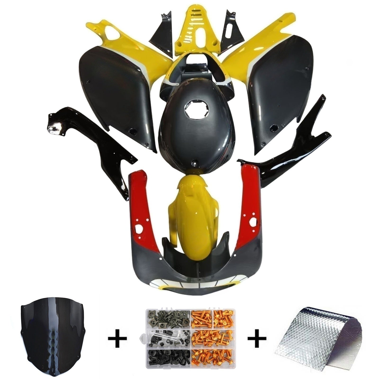Amotopart Aprilia Rs125 2000-2005 Kit Plastic Beakwork