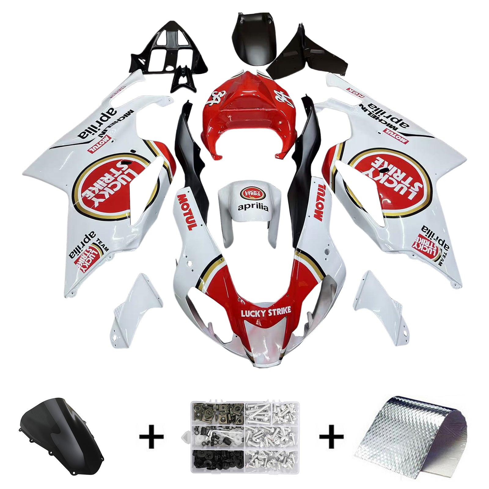 Amotopart Aprilia RSV 1000 2003-2006 kit di carenatura in plastica