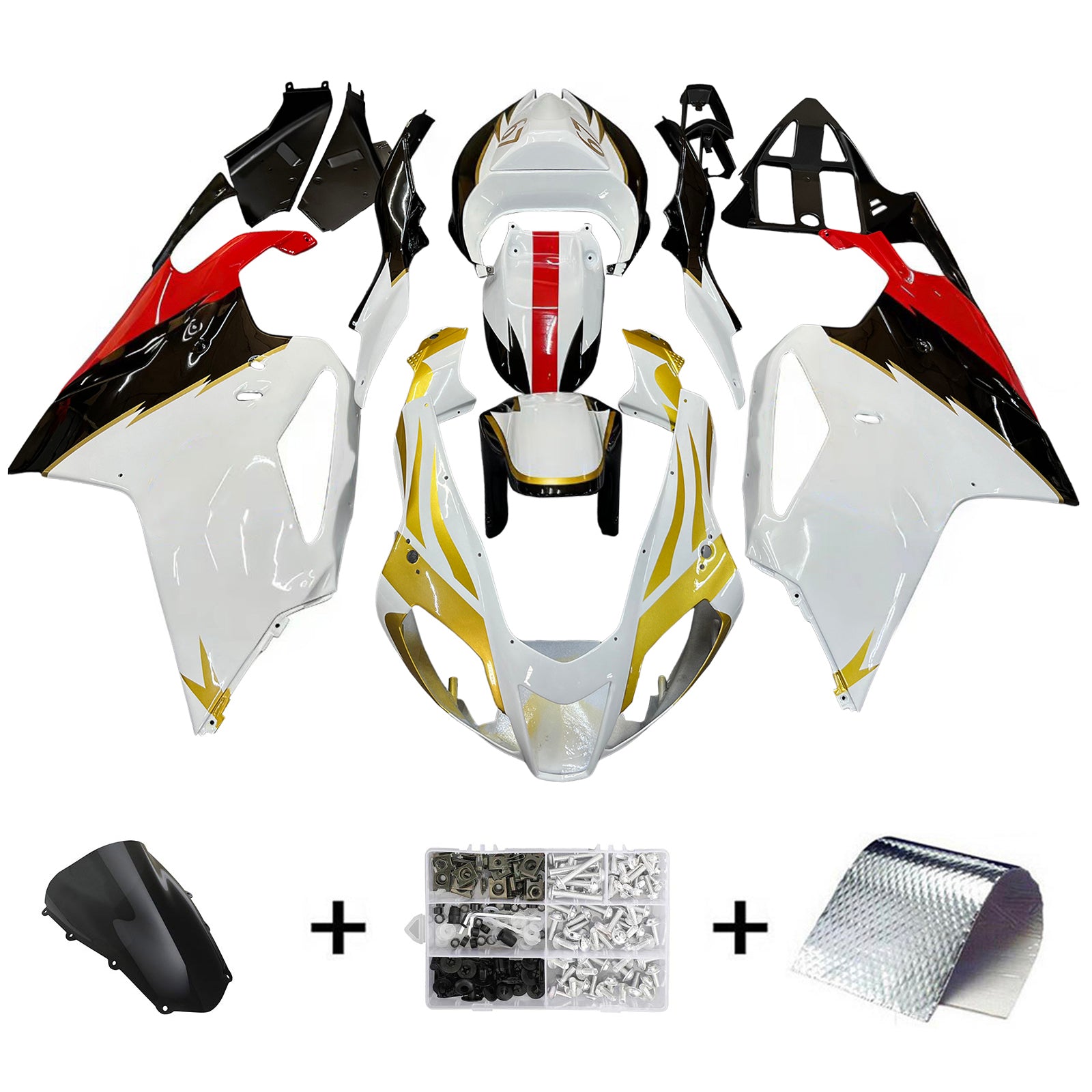 Amotopart Aprilias RSV1000 2003-2006 Kit de carénage Carrosserie Plastique