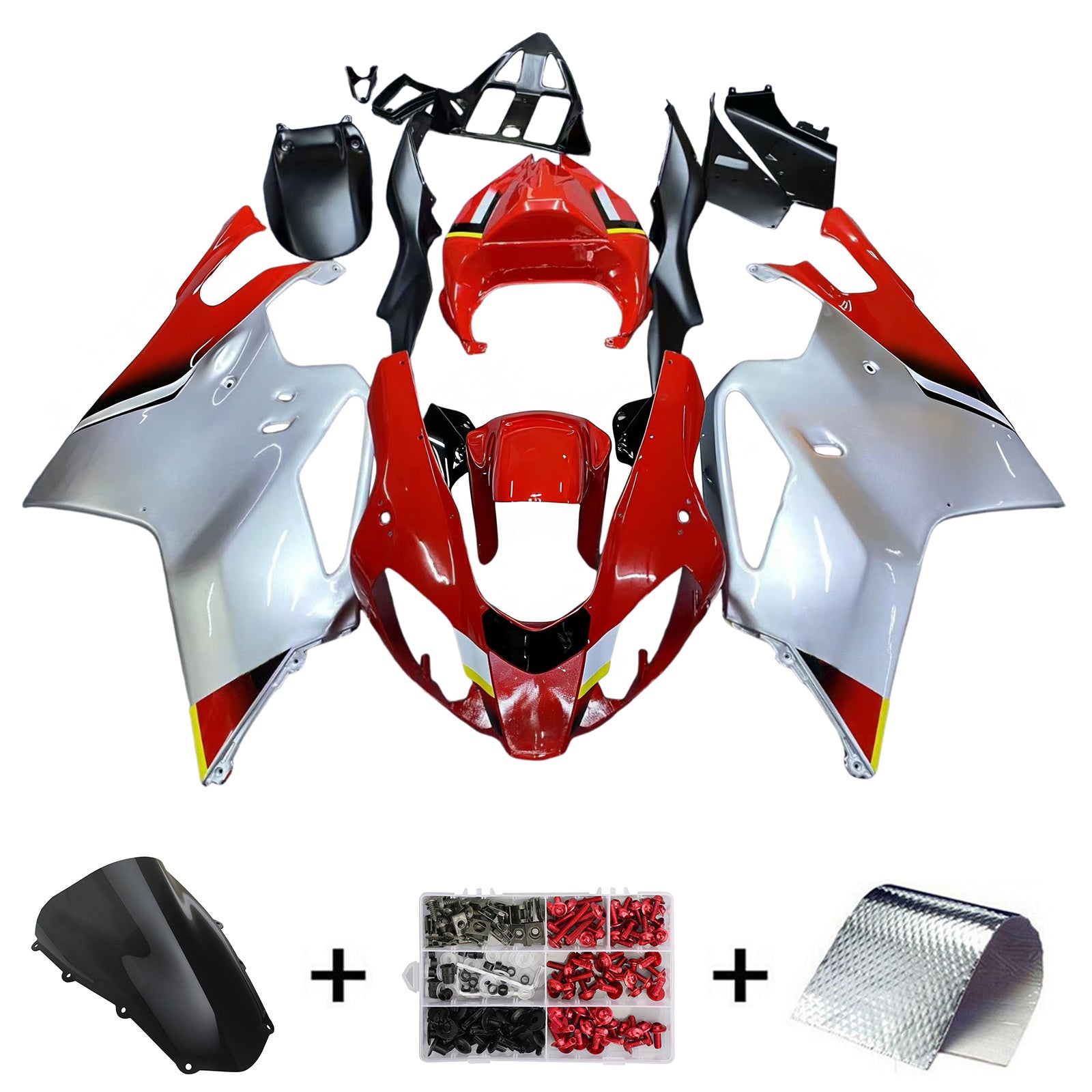 Amotopart Aprilia RSV1000 2003-2006 Muovinen päällirakennesarja