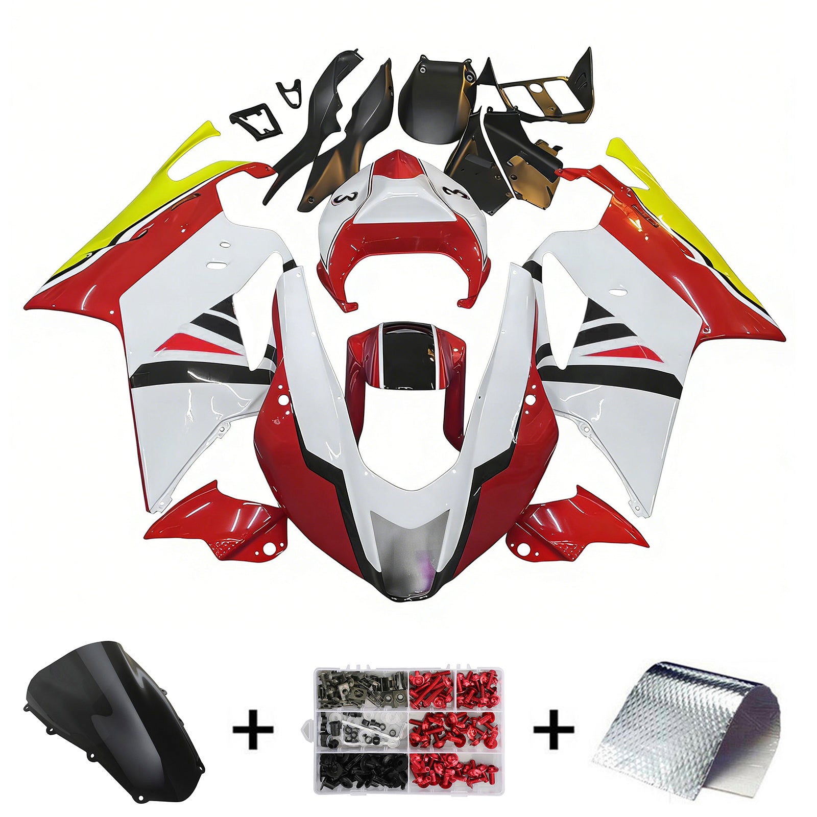 Amotopart Aprilia RSV1000 2003-2006 Muovinen päällirakennesarja
