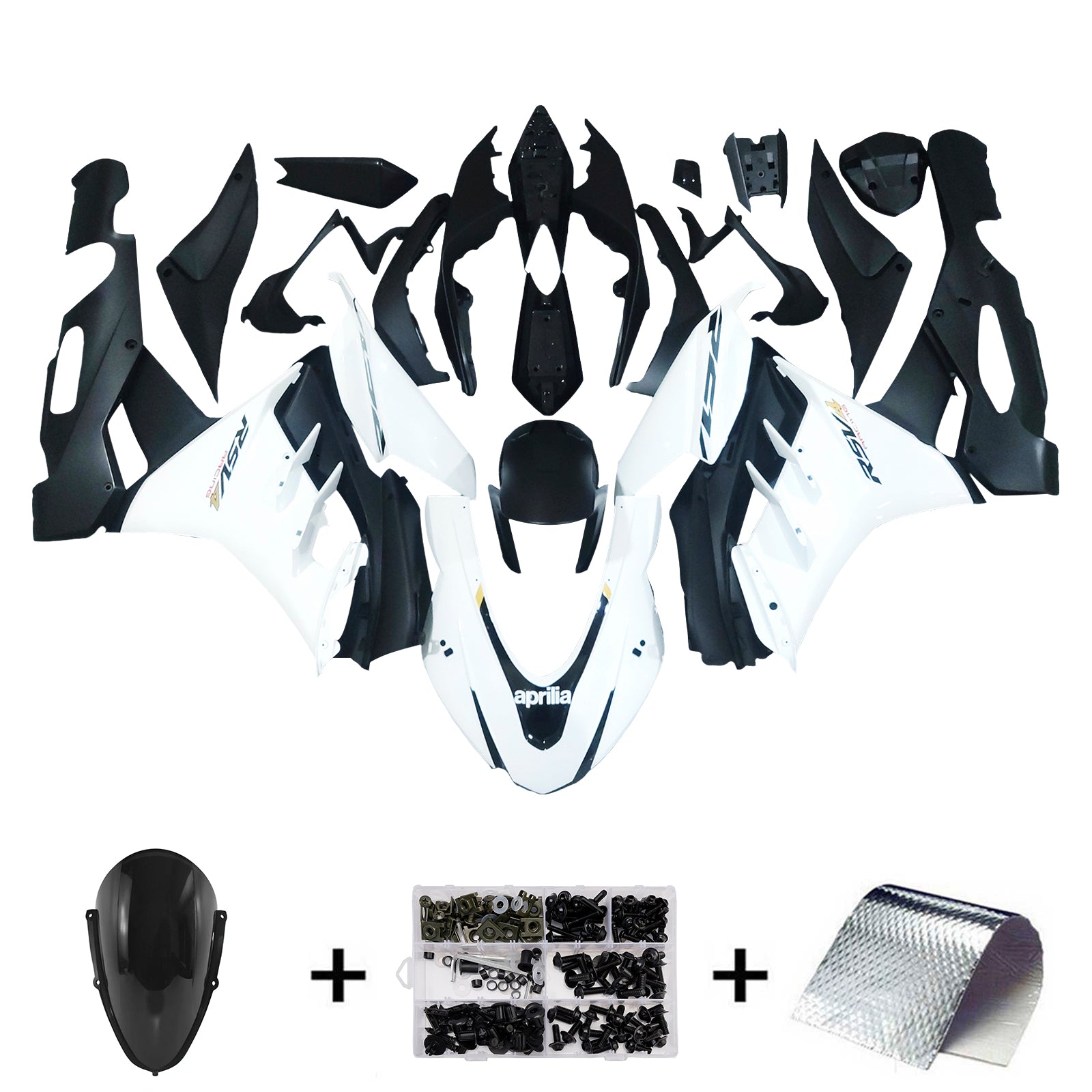 Kit de carénage d'injection Aprilia RSV4 1100 2022-2024 Carrosserie Plastique