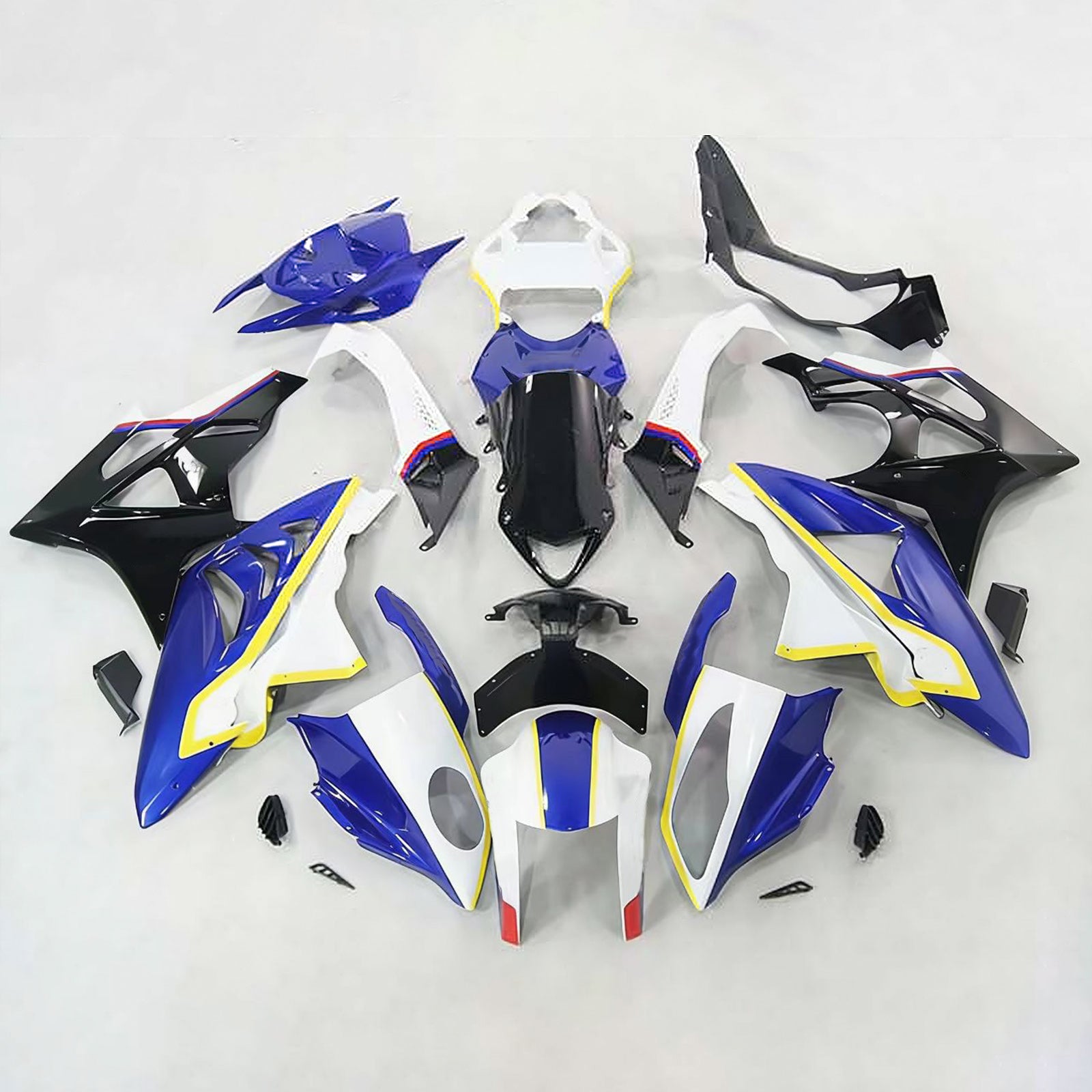 Kit de carénage 'injection Amotopart carrosserie plastique ABS pour BMW S1000RR 2009-2014 générique