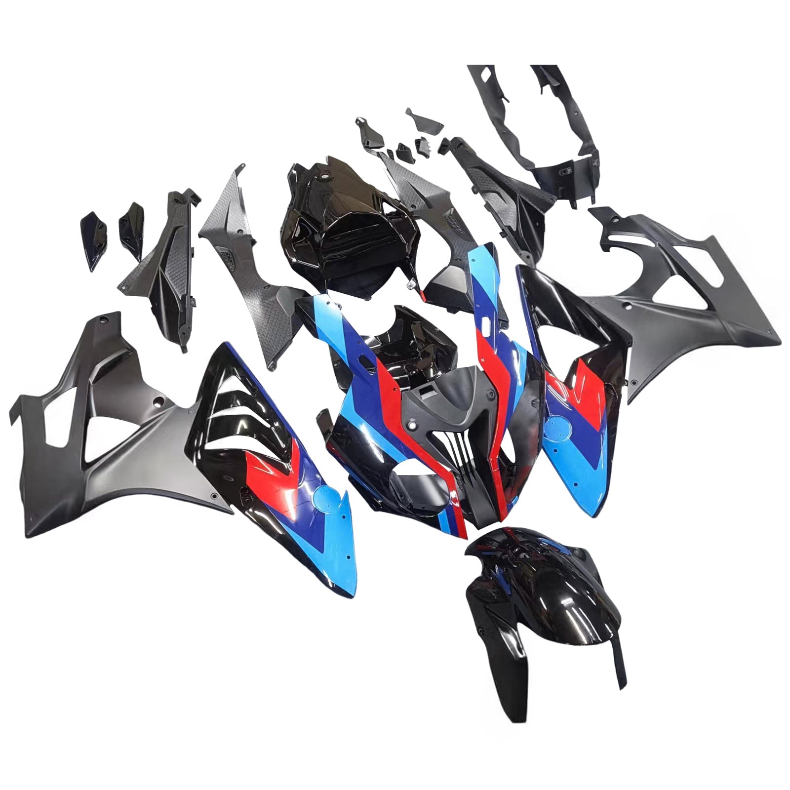 Kit de carénage 'injection Amotopart carrosserie plastique ABS pour BMW S1000RR 2009-2014 générique