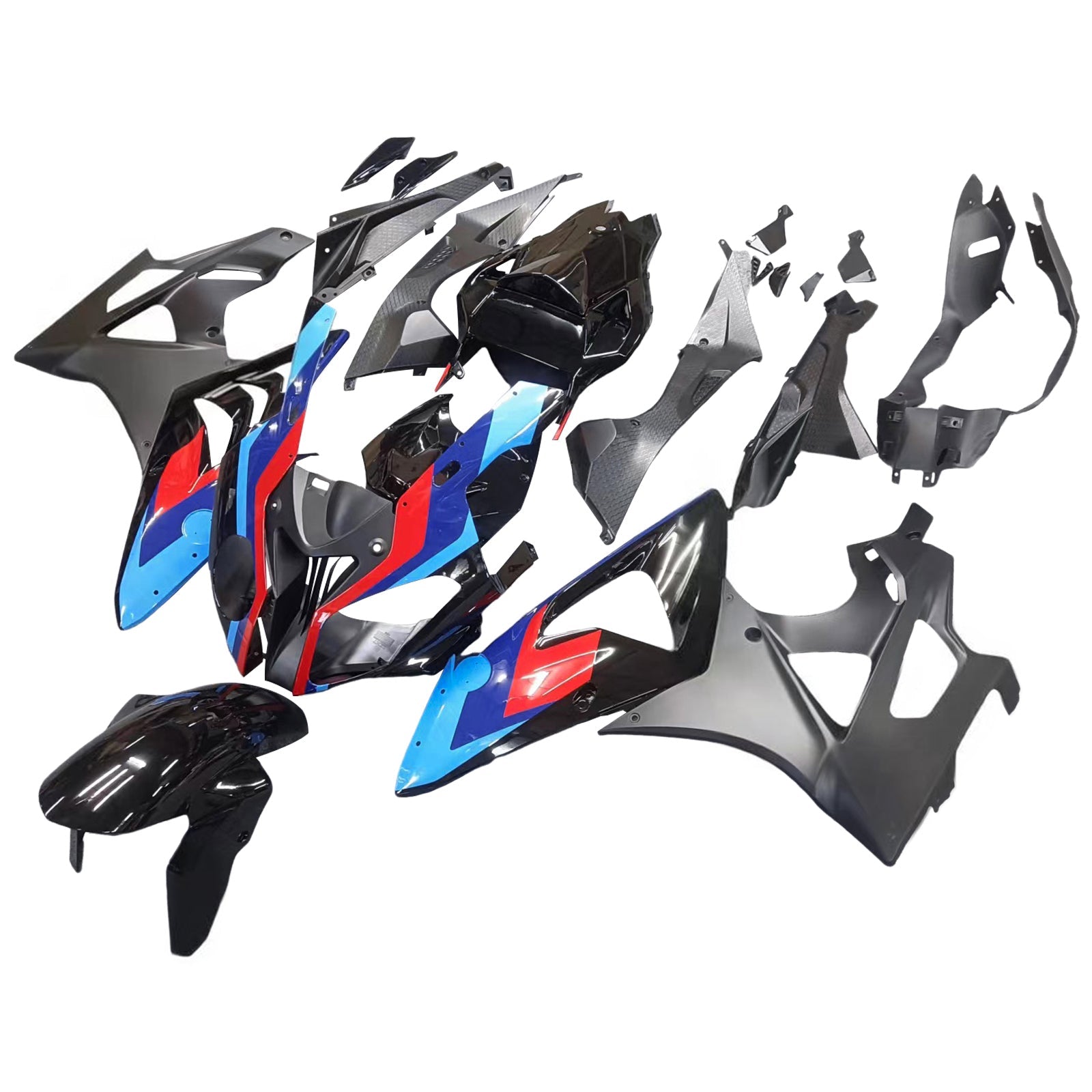 Kit de carénage 'injection Amotopart carrosserie plastique ABS pour BMW S1000RR 2009-2014 générique