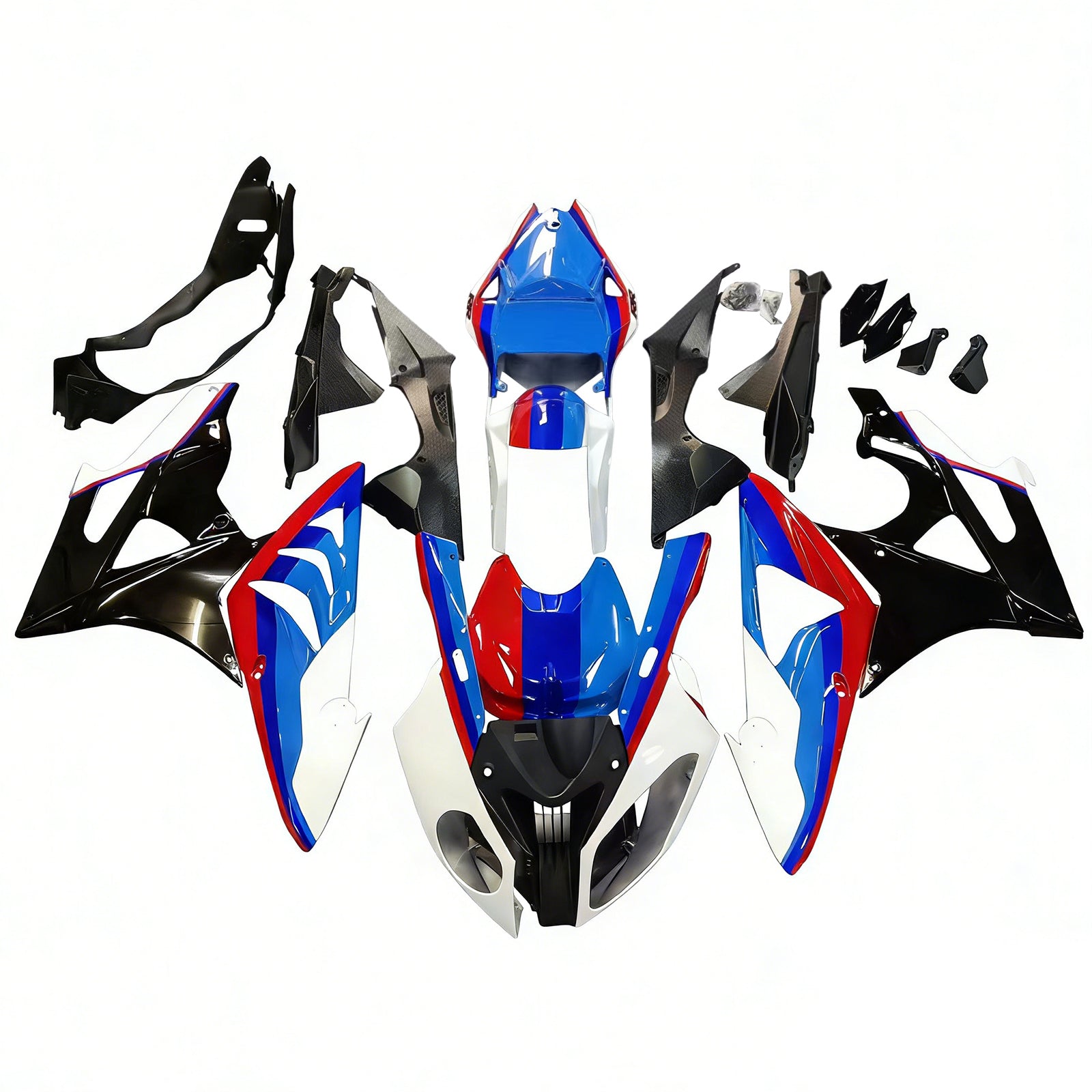 Kit de carénage 'injection Amotopart carrosserie plastique ABS pour BMW S1000RR 2009-2014 générique