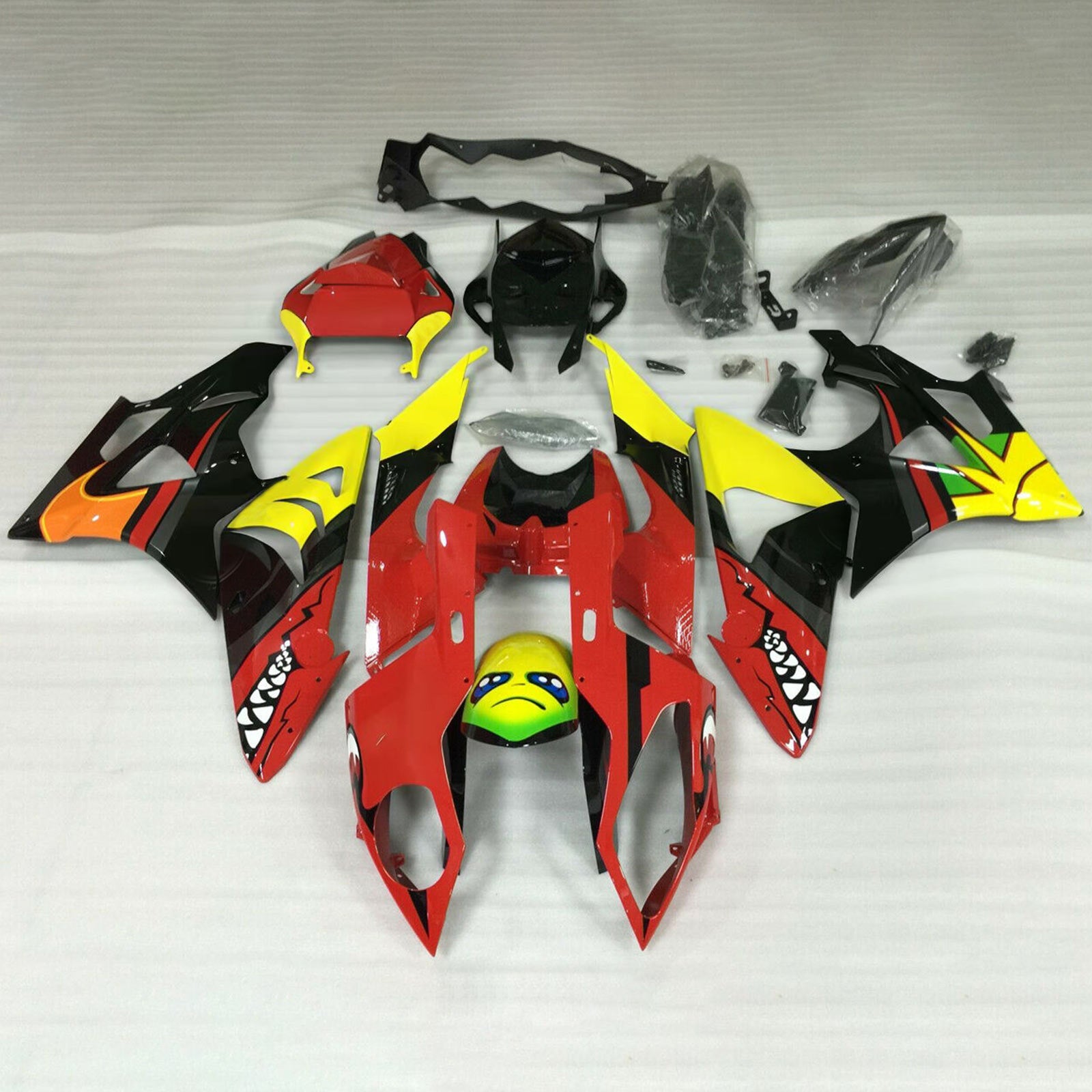 Kit de carénage 'injection Amotopart carrosserie plastique ABS pour BMW S1000RR 2009-2014 générique