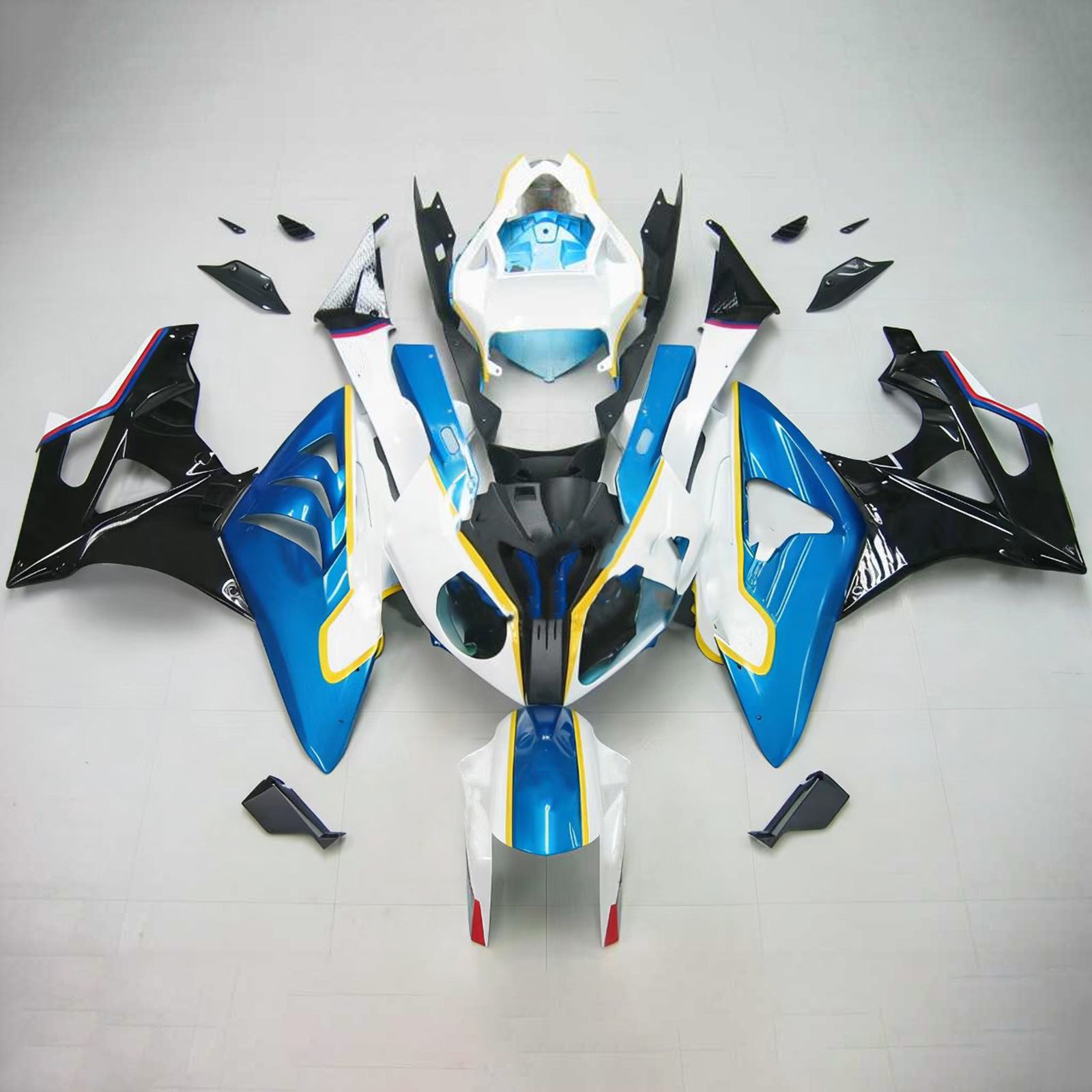 Amotopart Kit de carénage pour BMW S1000RR 2009-2014 Carrosserie Plastique ABS Générique
