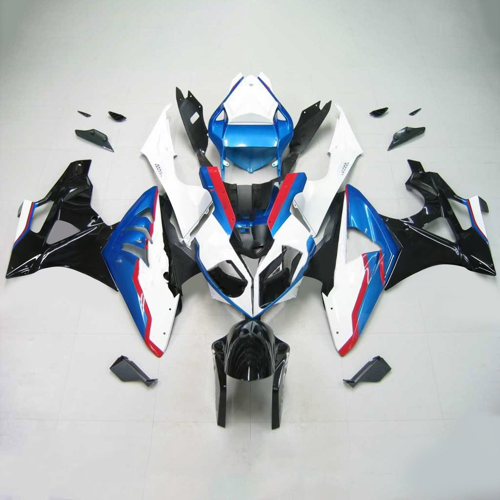 Amotopart Kit de carénage pour BMW S1000RR 2009-2014 Carrosserie Plastique ABS Générique