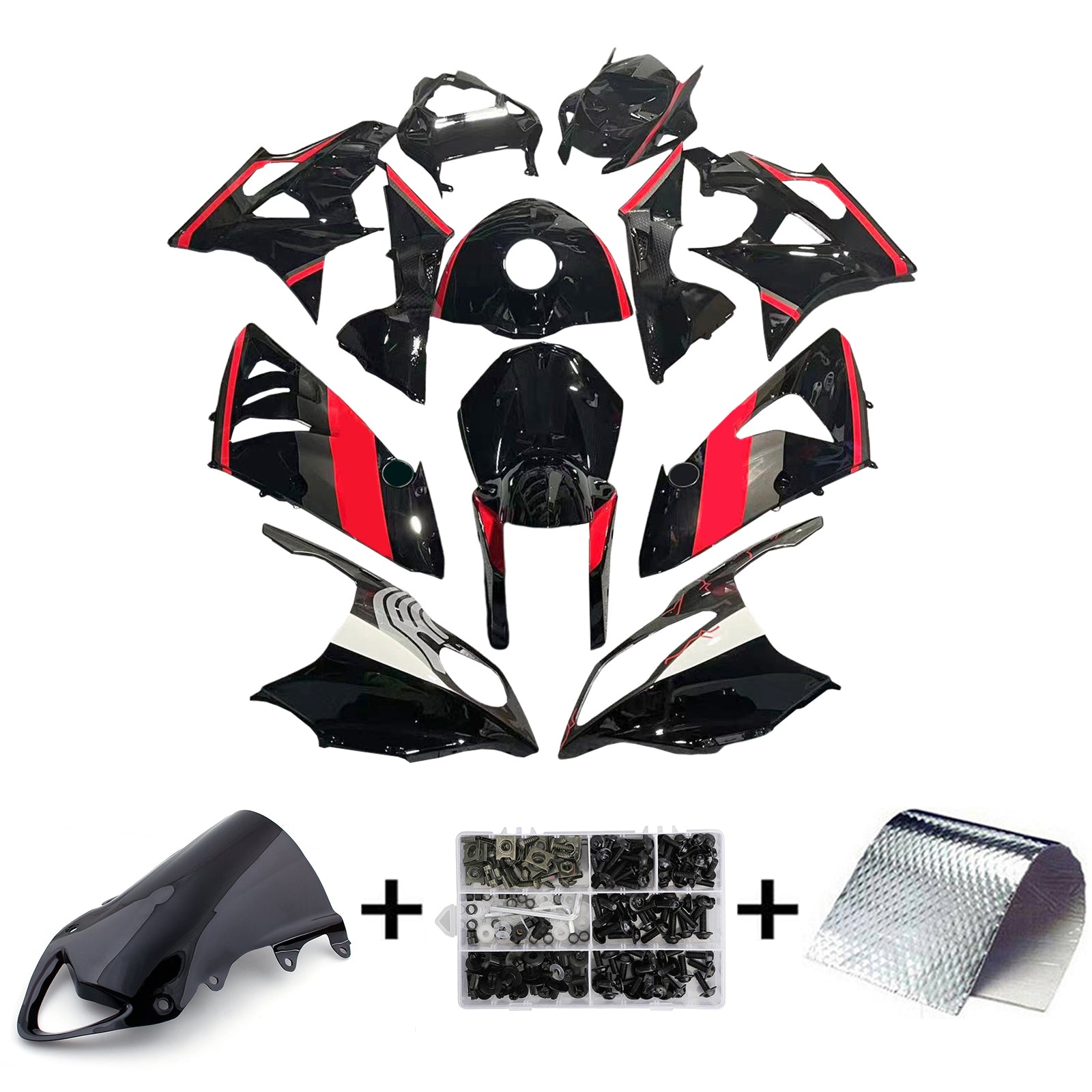 Amotopart BMW S1000RR 2009-2014 suojasarja Kori ABS-muovia
