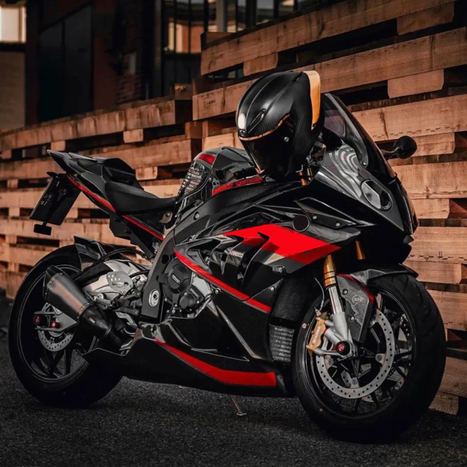 Amotopart BMW S1000RR 2009-2014 suojasarja Kori ABS-muovia