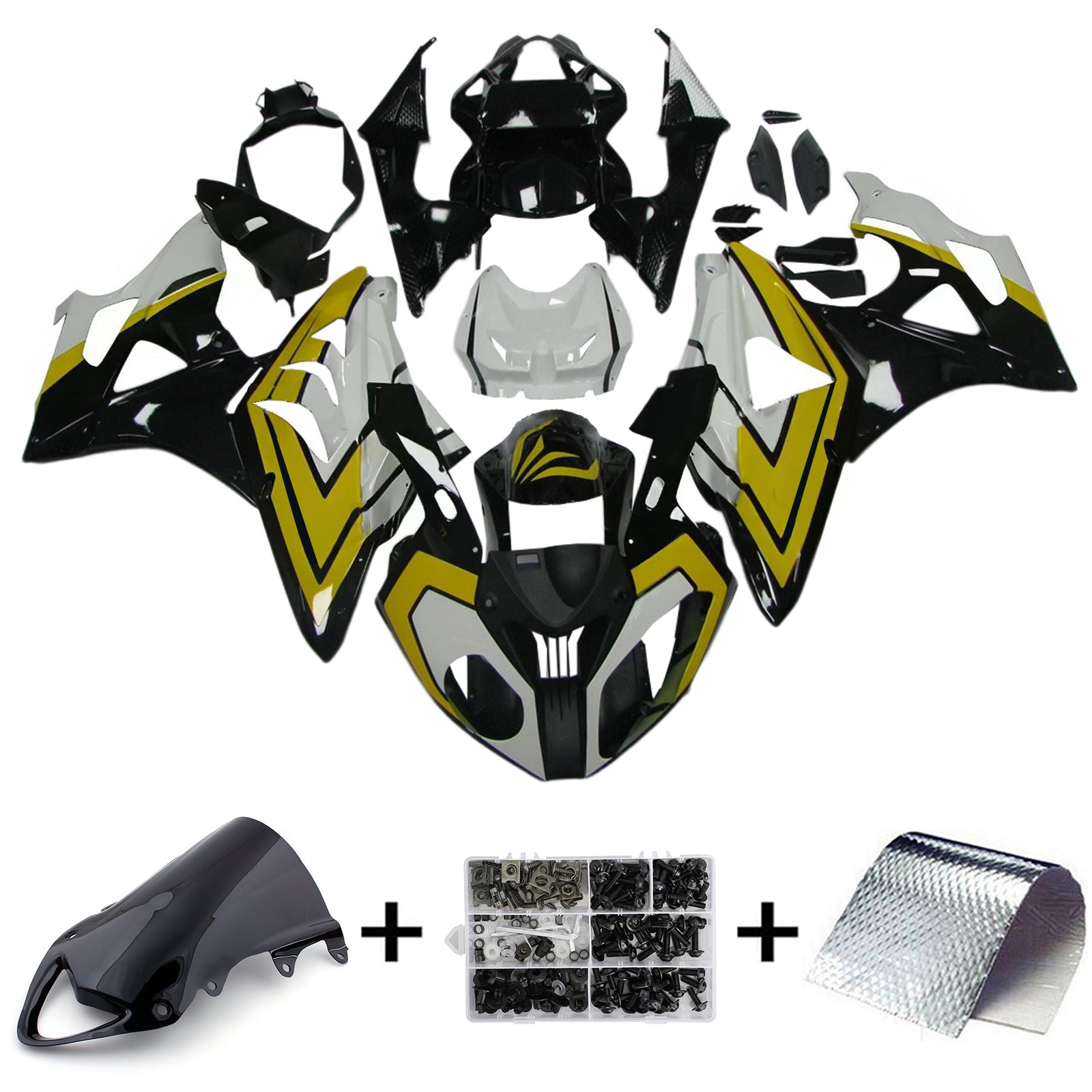 Amotopart BMW S1000RR 2009-2014 suojasarja Kori ABS-muovia