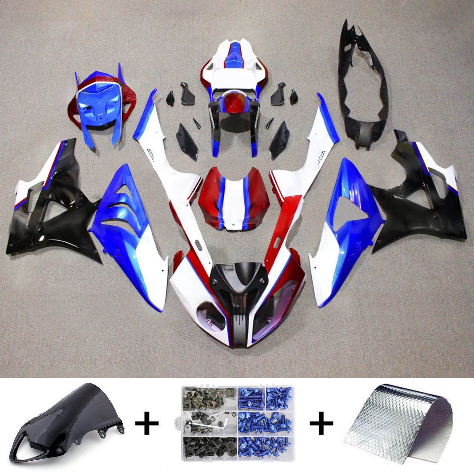 Kit di carenatura per iniezione per BMW S1000RR 2009-2014 Bodywork di plastica ABS