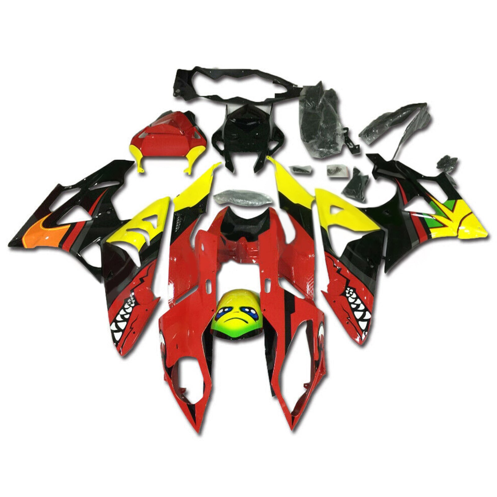 Kit de carénage 'injection Amotopart carrosserie plastique ABS pour BMW S1000RR 2015-2016 générique