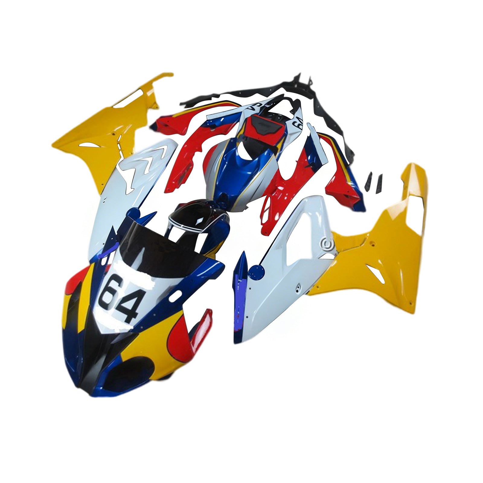 Amotopart BMW S1000RR 2015-2016 ABS muovinen korin suojasarja