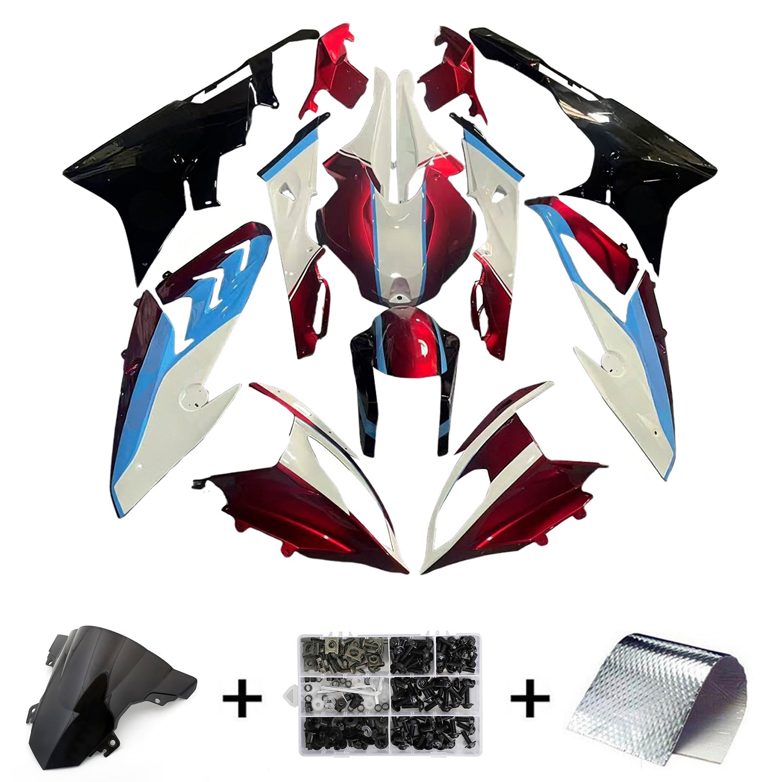 Amotopart BMW S1000RR 2015-2016 ABS kunststof carrosseriekuipset