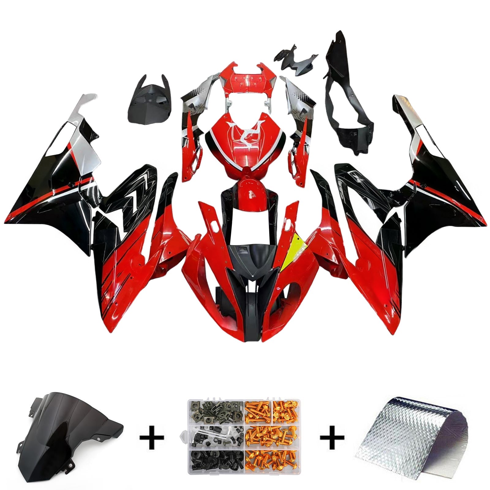 Amotopart BMW S1000RR 2015-2016 ABS muovinen korin suojasarja