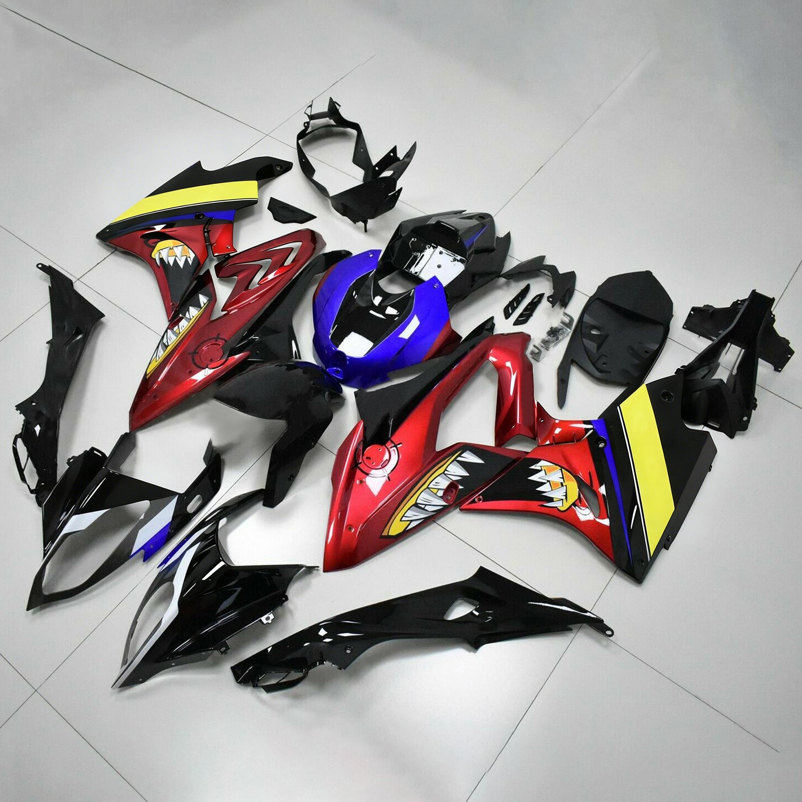 Kit de carénage 'injection Amotopart carrosserie plastique ABS pour BMW S1000RR 2017-2018 générique