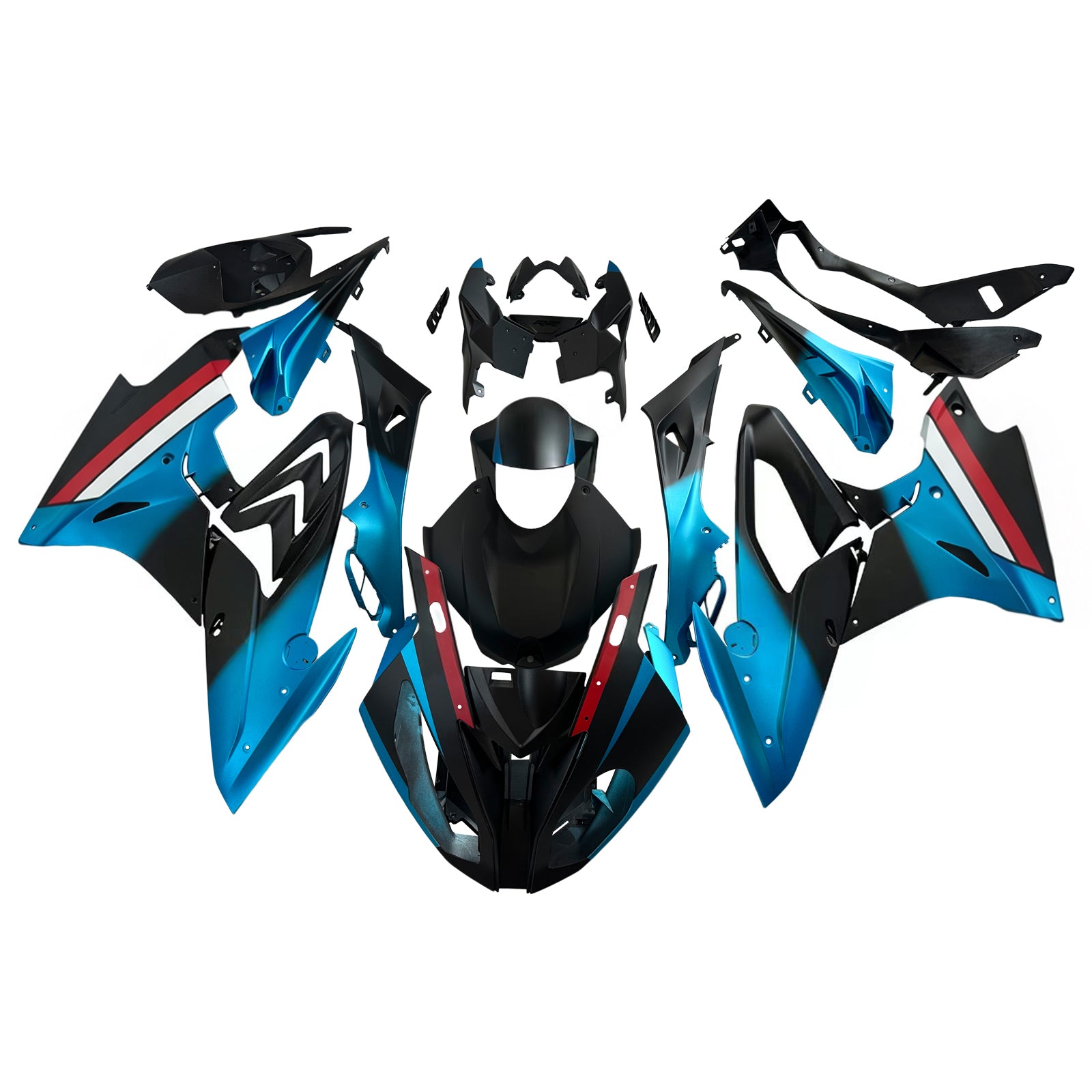 Amotopart Kit de carénage pour BMW S1000RR 2017-2018 Carrosserie Plastique ABS Générique