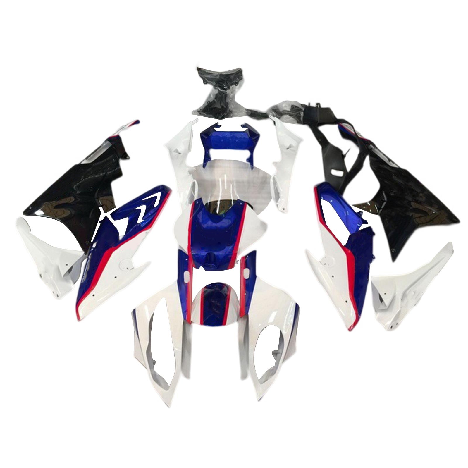 Amotopart BMW S1000RR 2017-2018 ABS muovinen korin suojasarja