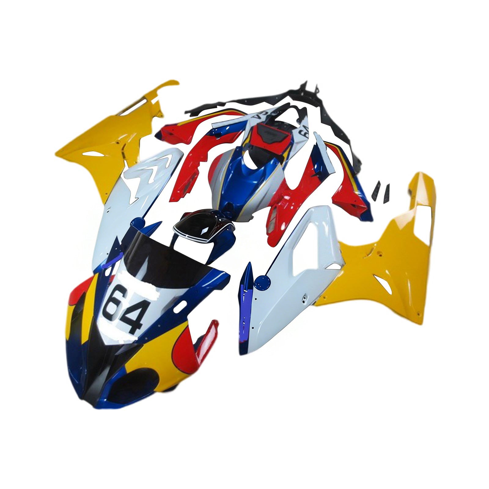 Amotopart BMW S1000RR 2017-2018 Kit Carrosserie plastični abs