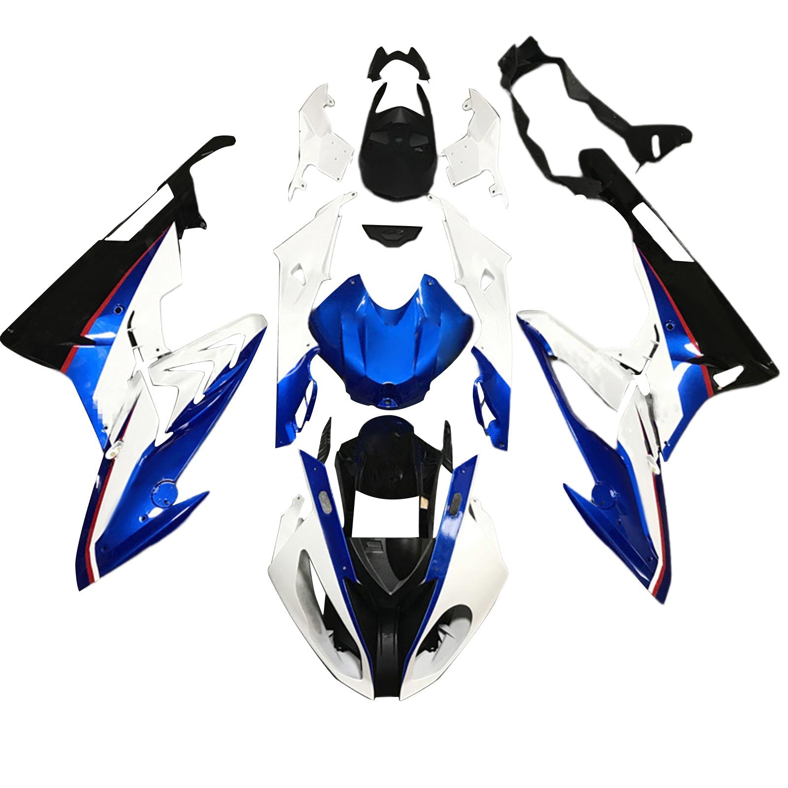 Amotopart BMW S1000RR 2017-2018 ABS muovinen korin suojasarja