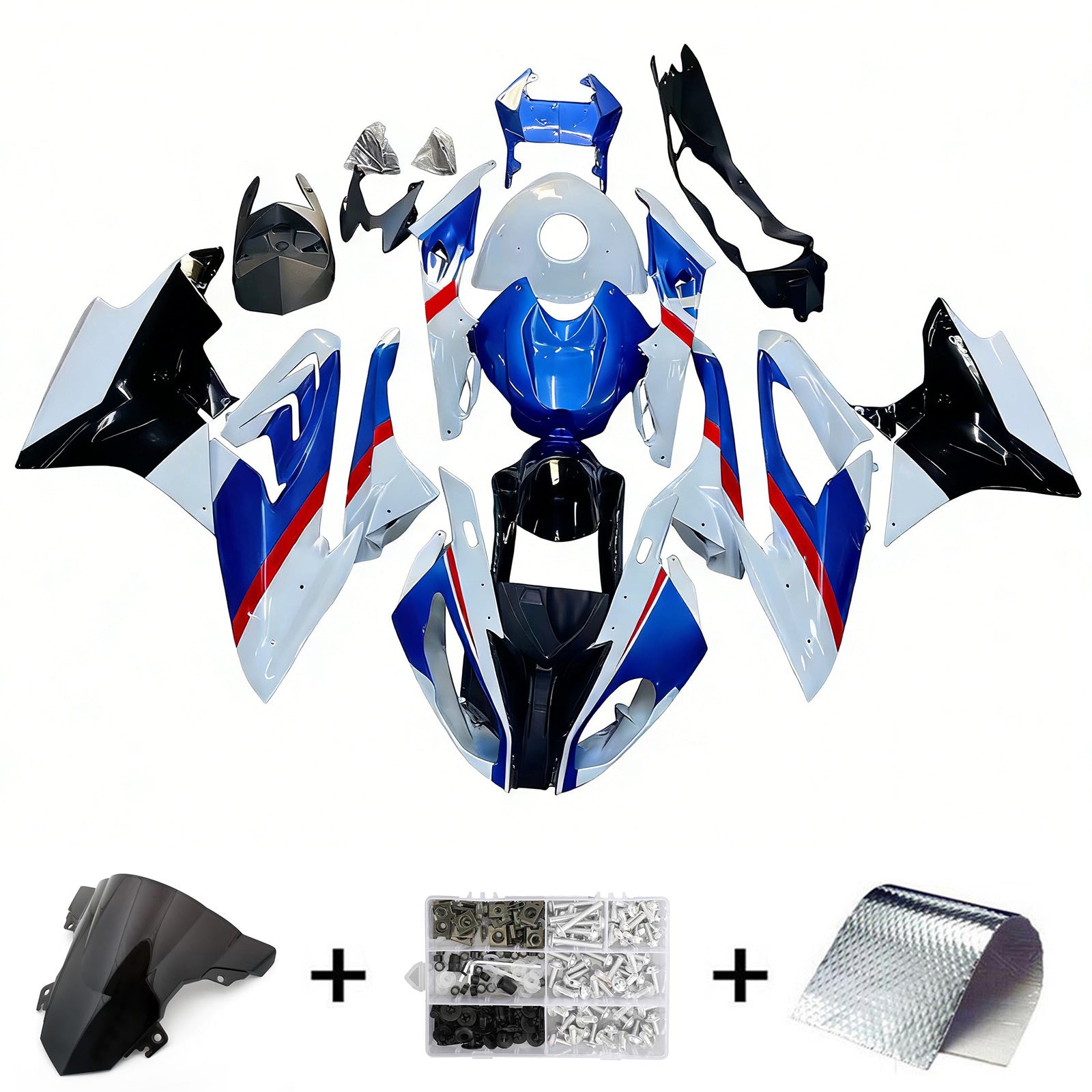 Amotopart BMW S1000RR 2017-2018 ABS kunststof carrosseriekuipset