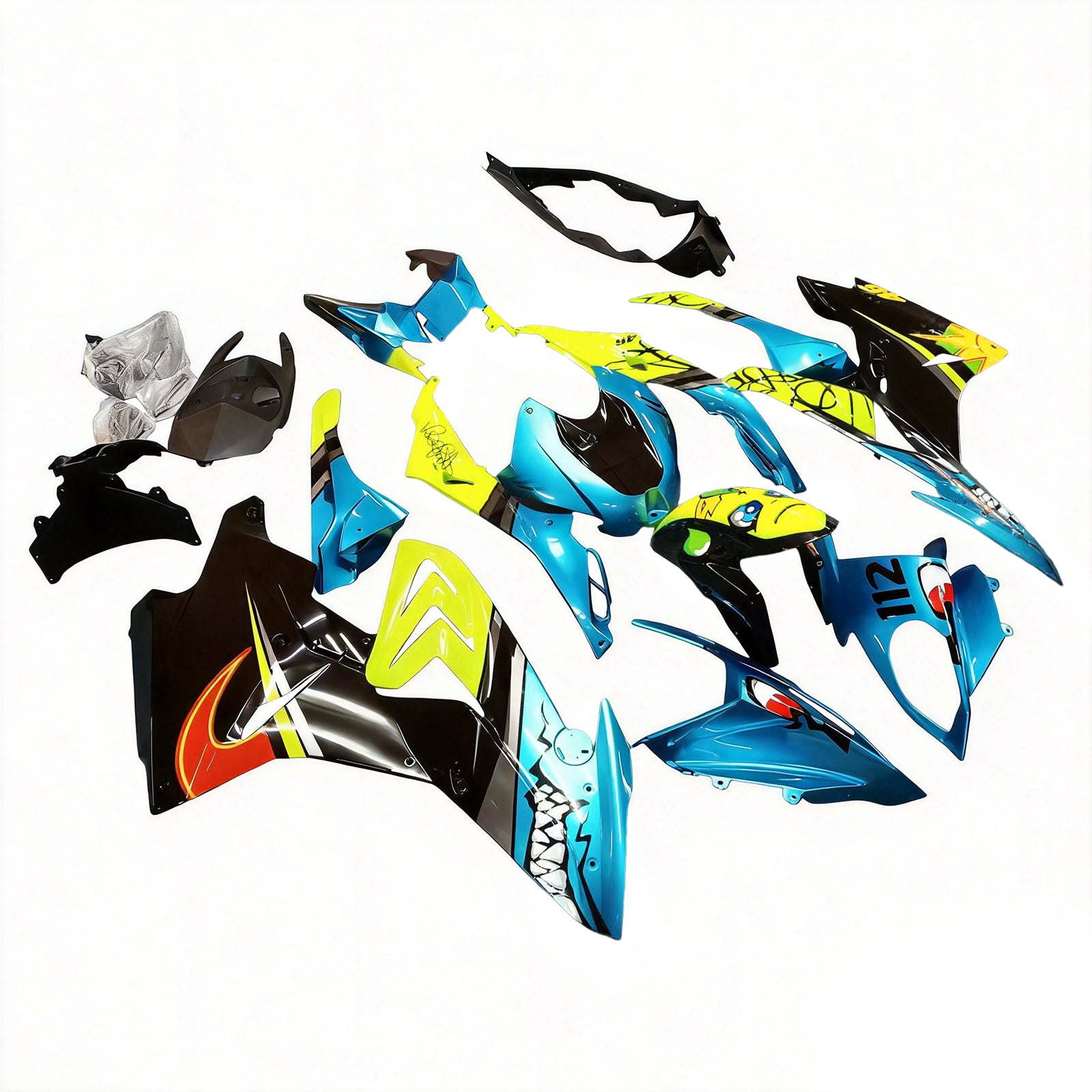 Amotopart BMW S1000RR 2017-2018 Kit Carrosserie Plastic ABS