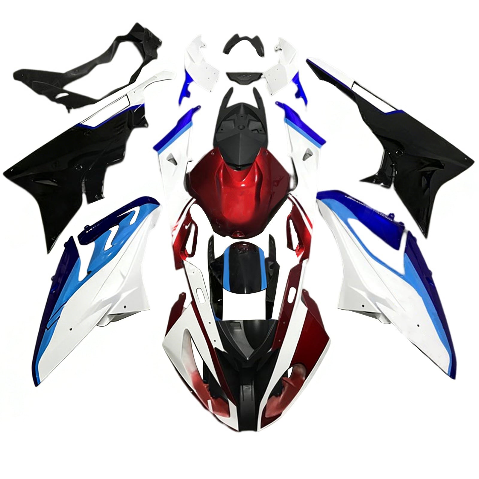 Amotopart BMW S1000RR 2017-2018 ABS muovinen korin suojasarja