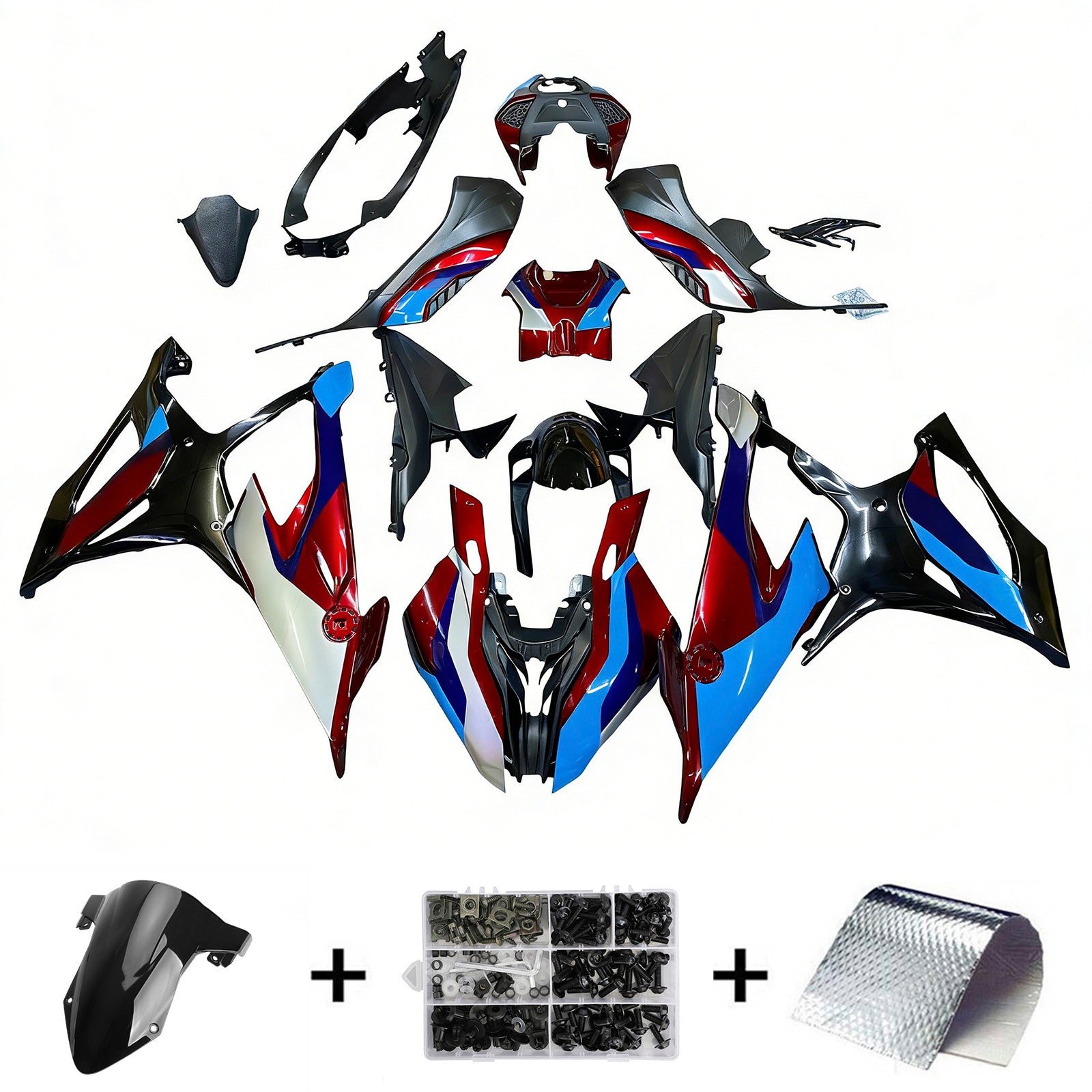 Kit de carénage Amotopart pour BMW S1000RR 2019-2022 Générique