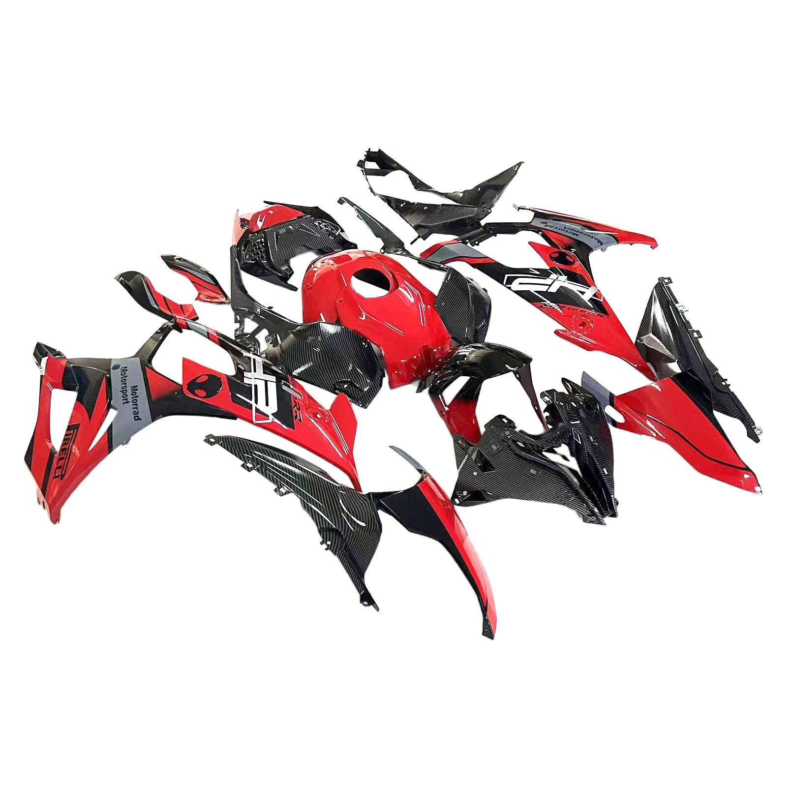 Amotopart BMW M1000RR S1000RR 2019-2022 Kuipset Carrosserie ABS Kunststof