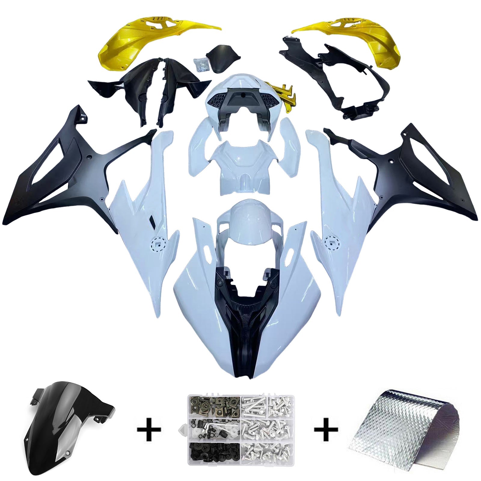 Amotopart BMW M1000RR S1000RR 2019-2022 Pintasarja Kori ABS Muovi