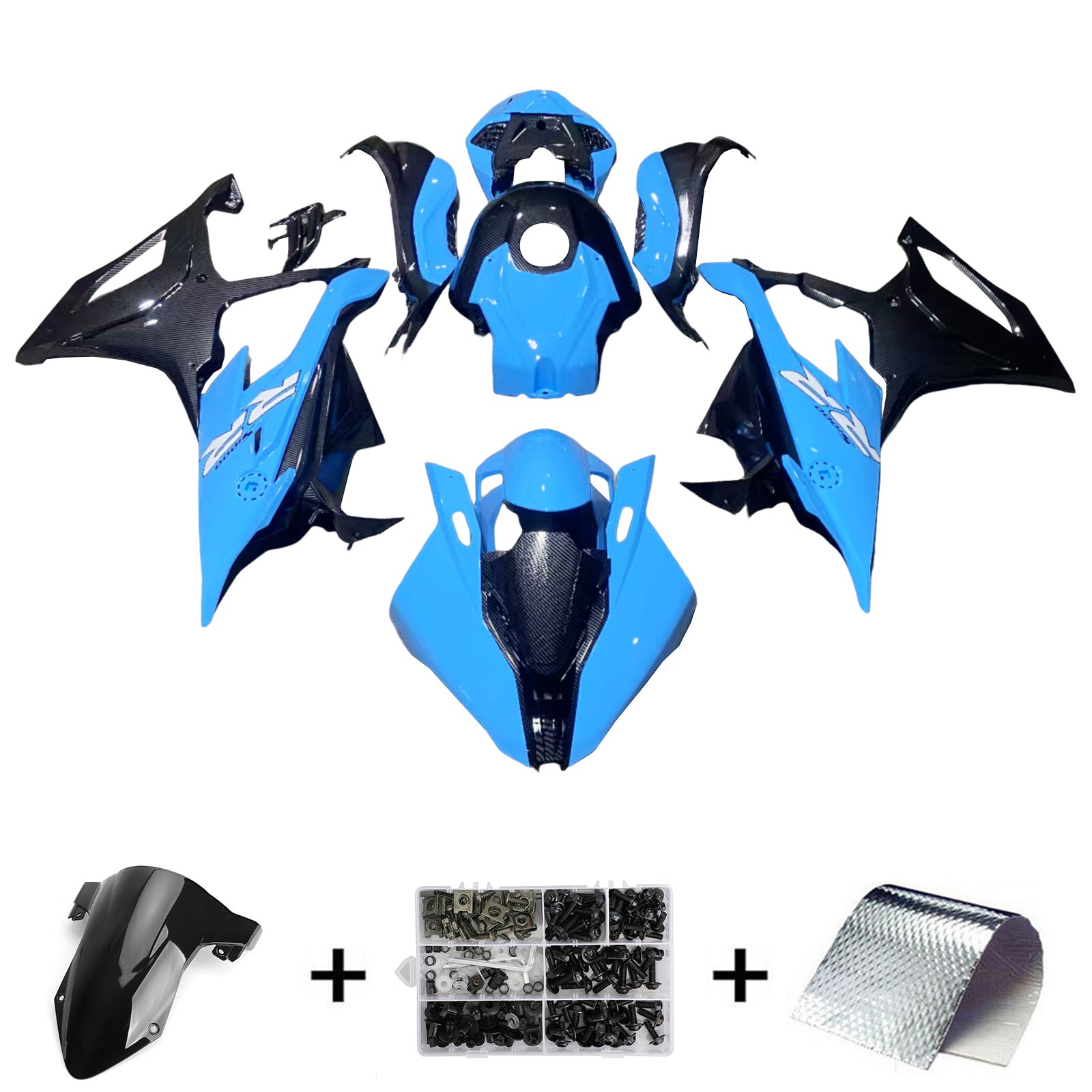 Amotopart BMW M1000RR S1000RR 2019-2022 Kuipset Carrosserie ABS Kunststof