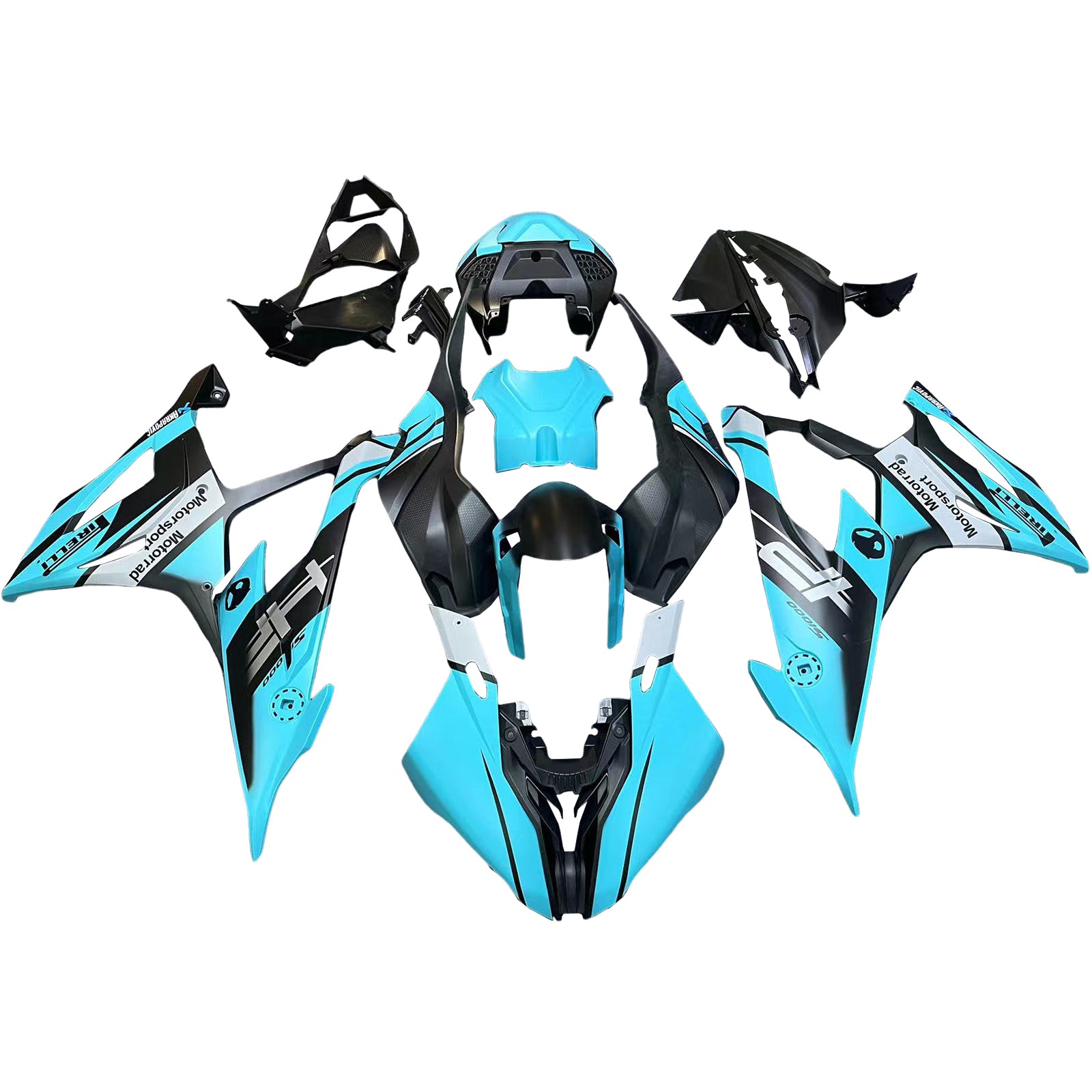 Amotopart BMW M1000RR S1000RR 2019-2022 Kit de Faremanage Corrosserie Plastic Abs