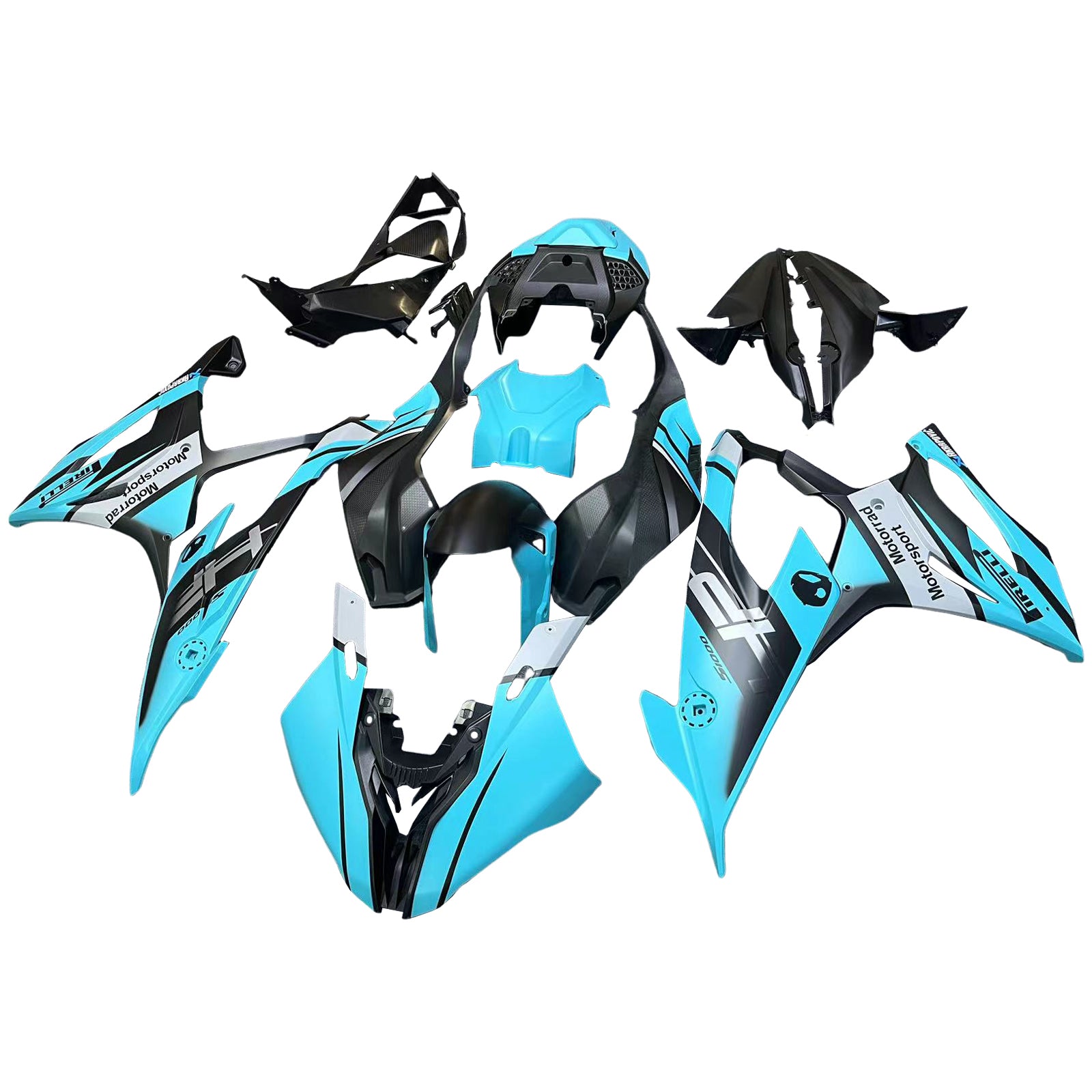 Amotopart BMW M1000RR S1000RR 2019-2022 Kit de Faremanage Corrosserie Plastic Abs