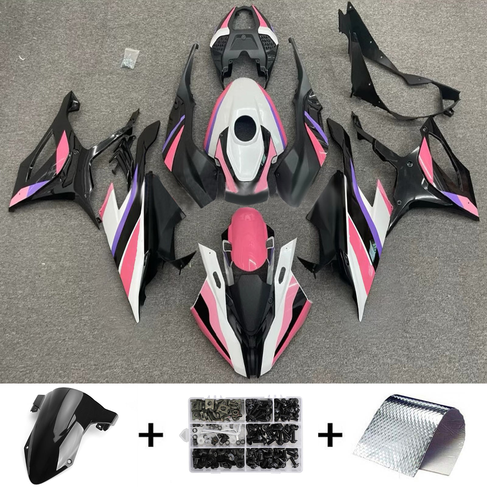 Injektiotapapakkaus BMW M1000RR S1000RR 2019-2022 ABS-muovimuodosta