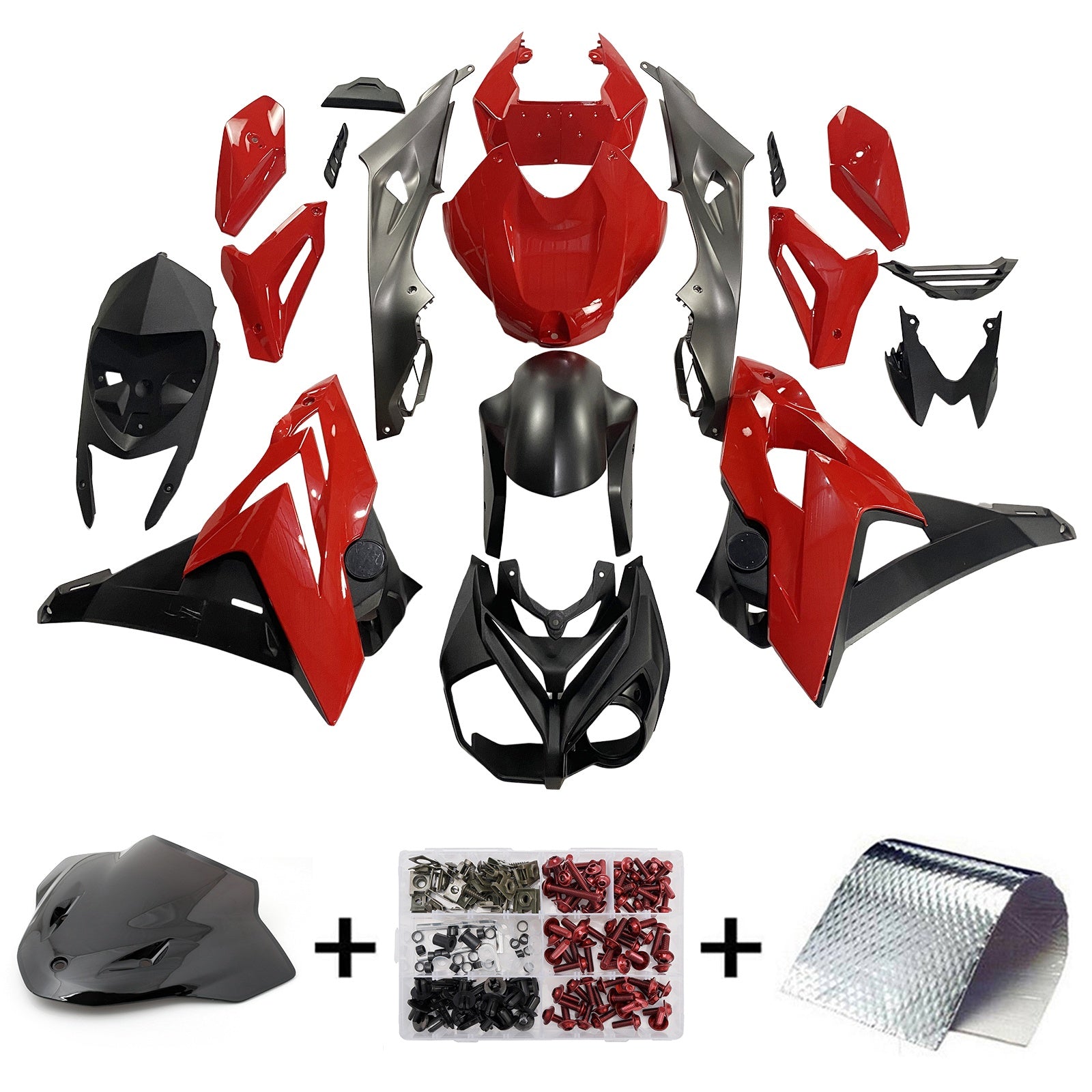 Amotopart BMW S1000R 2015-2017 Kit Carénage Carrosserie Plastique ABS