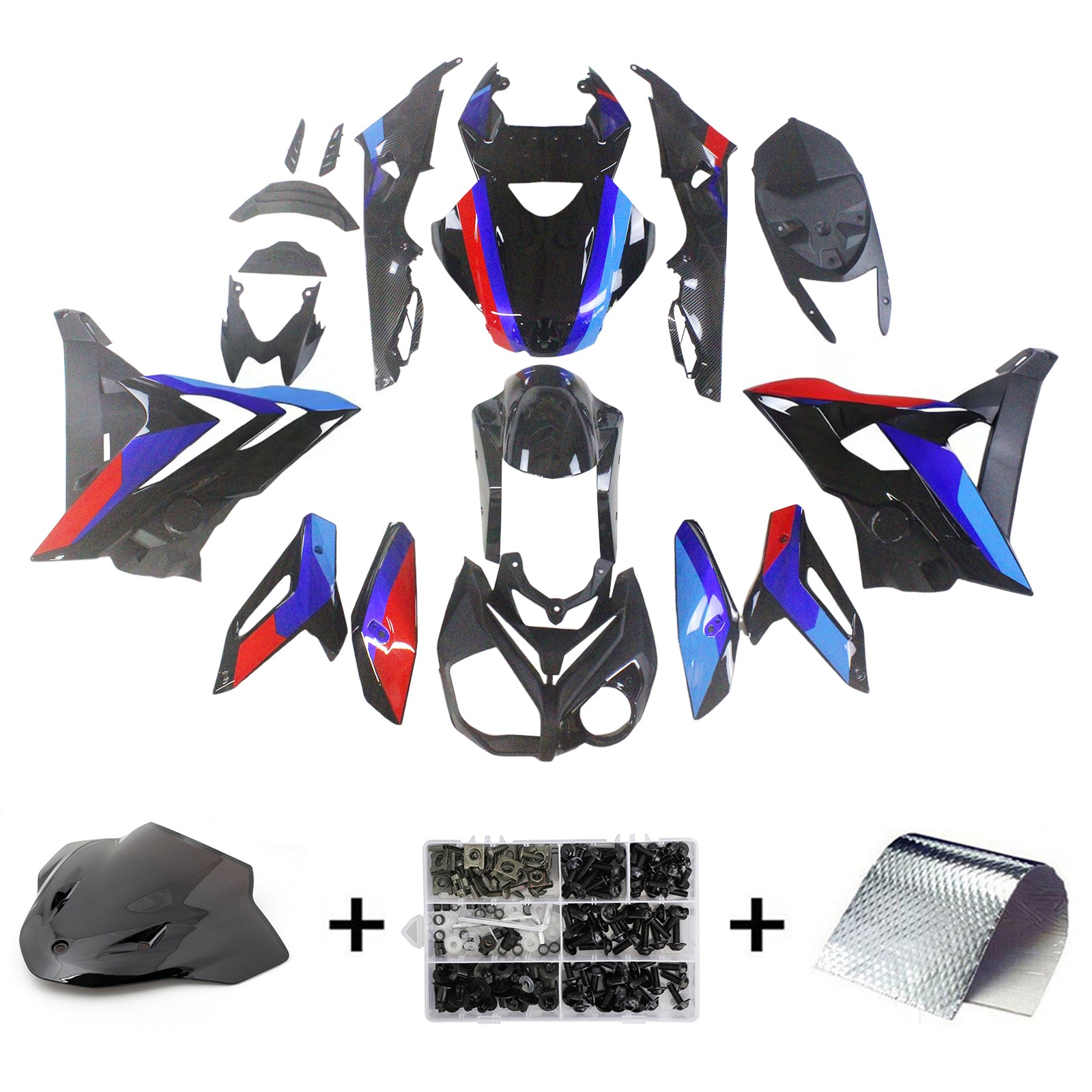 Amotopart BMW S1000R 2015-2017 ABS muovinen korin suojasarja